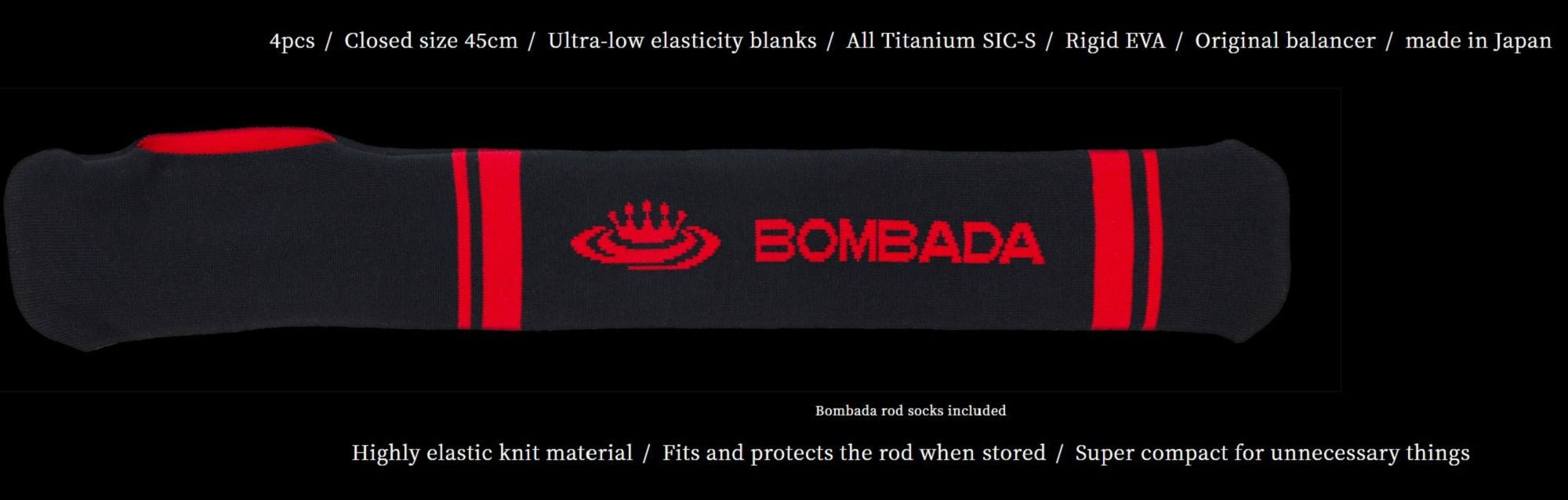 Tulala x Bombada Rod Baitcast Ladrao 52 4 piece Travel (5742)