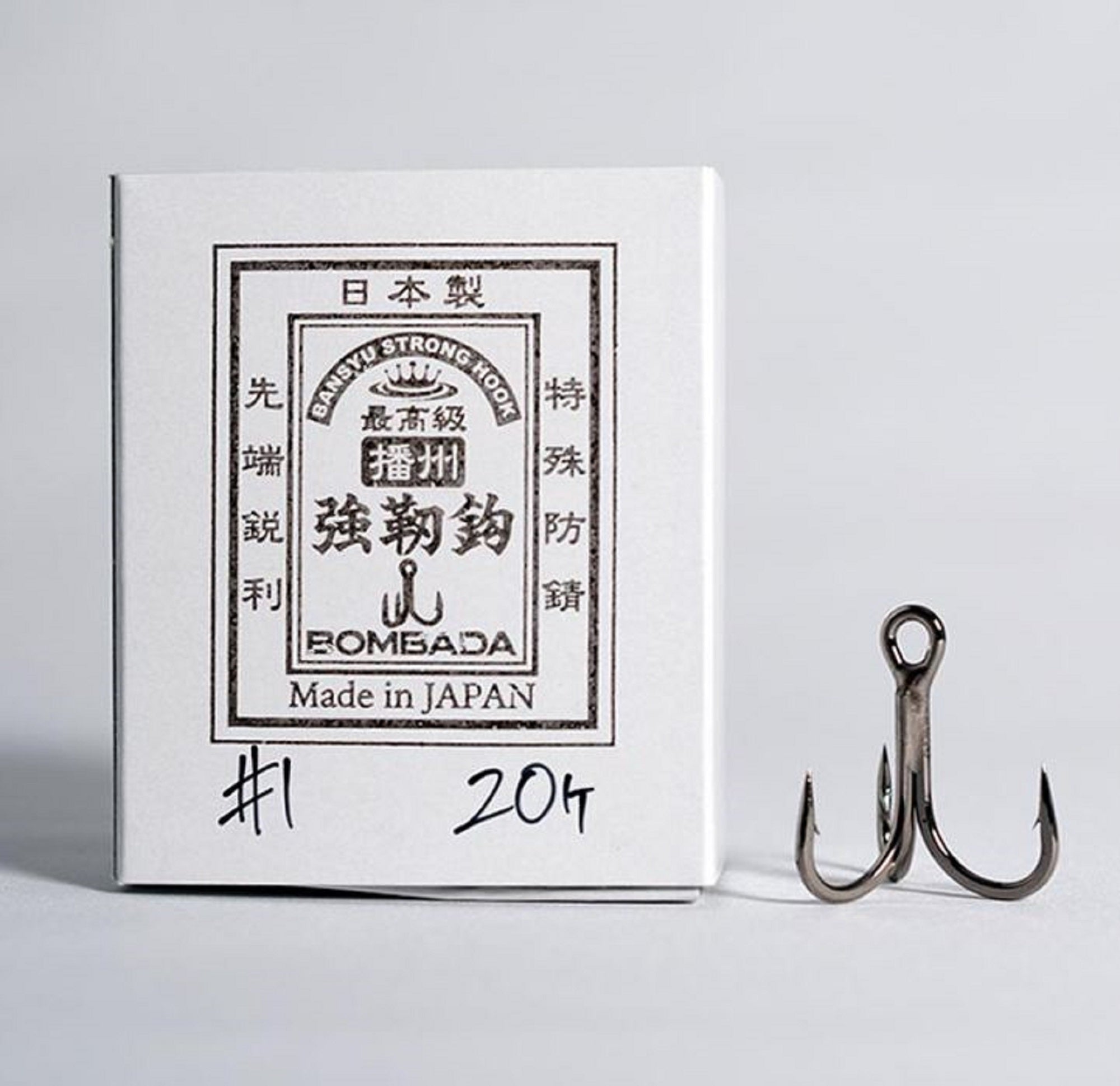 Bombada Treble Hooks 5X Banshu Kyojinbari Size 1-qty 20 (6534)