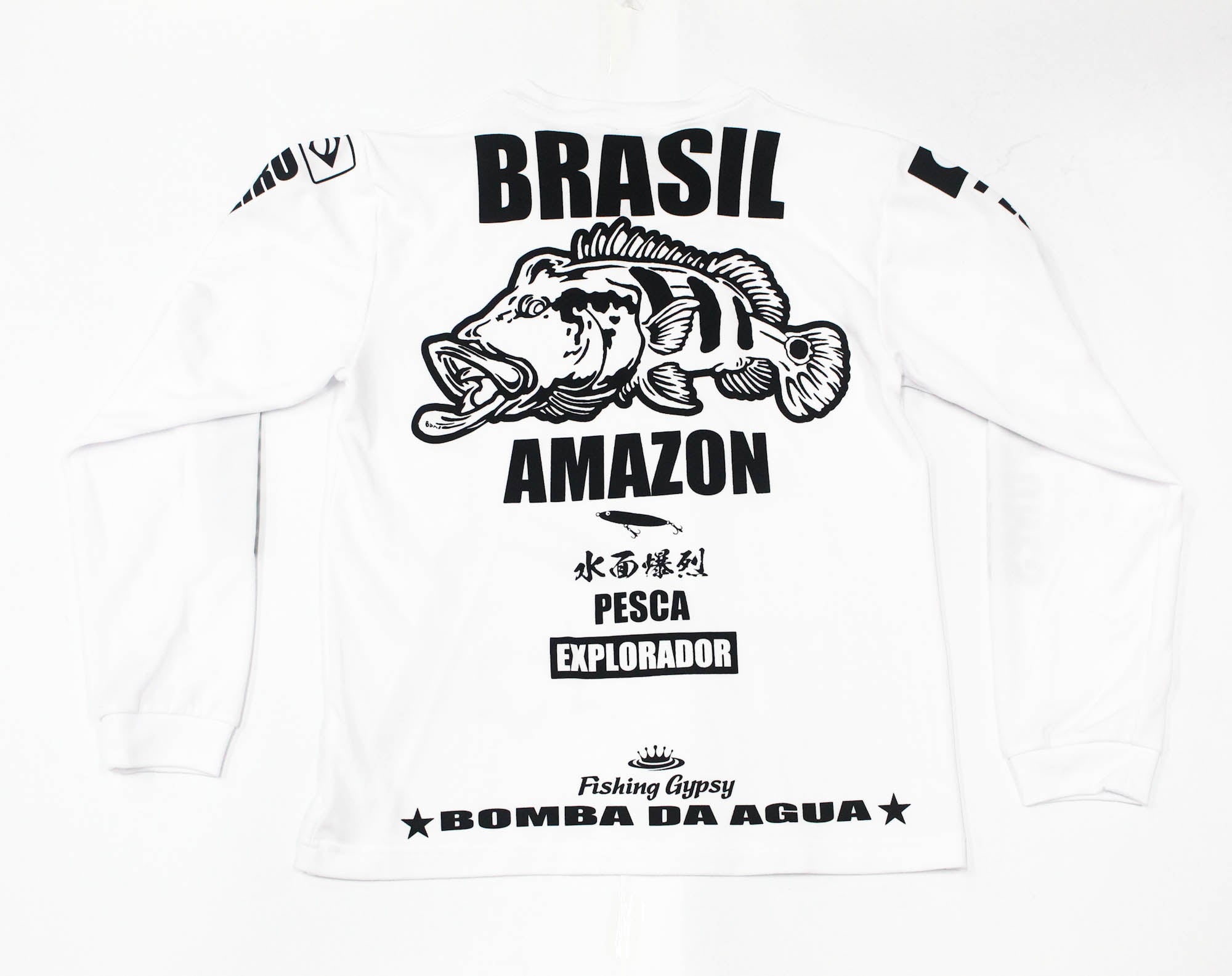 Bombada T-Shirt Dry Fit Long Sleeve Peacock BW Size M (7111)