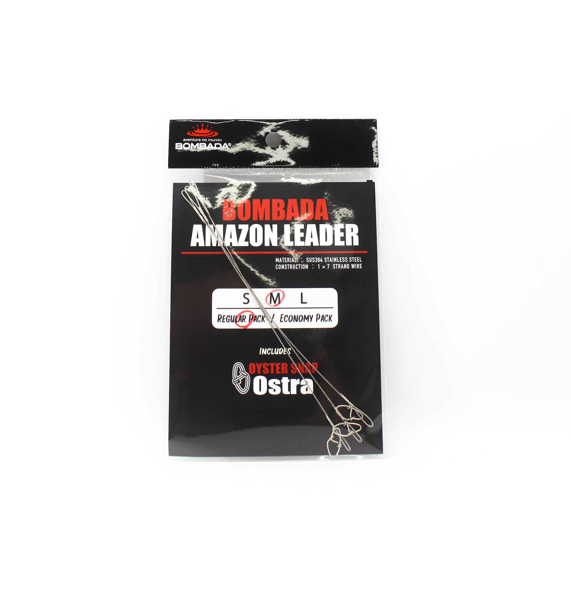 Bombada Wire Leader Amazon Regular Pack 15cm 50lb 3/pack Size M (7616)