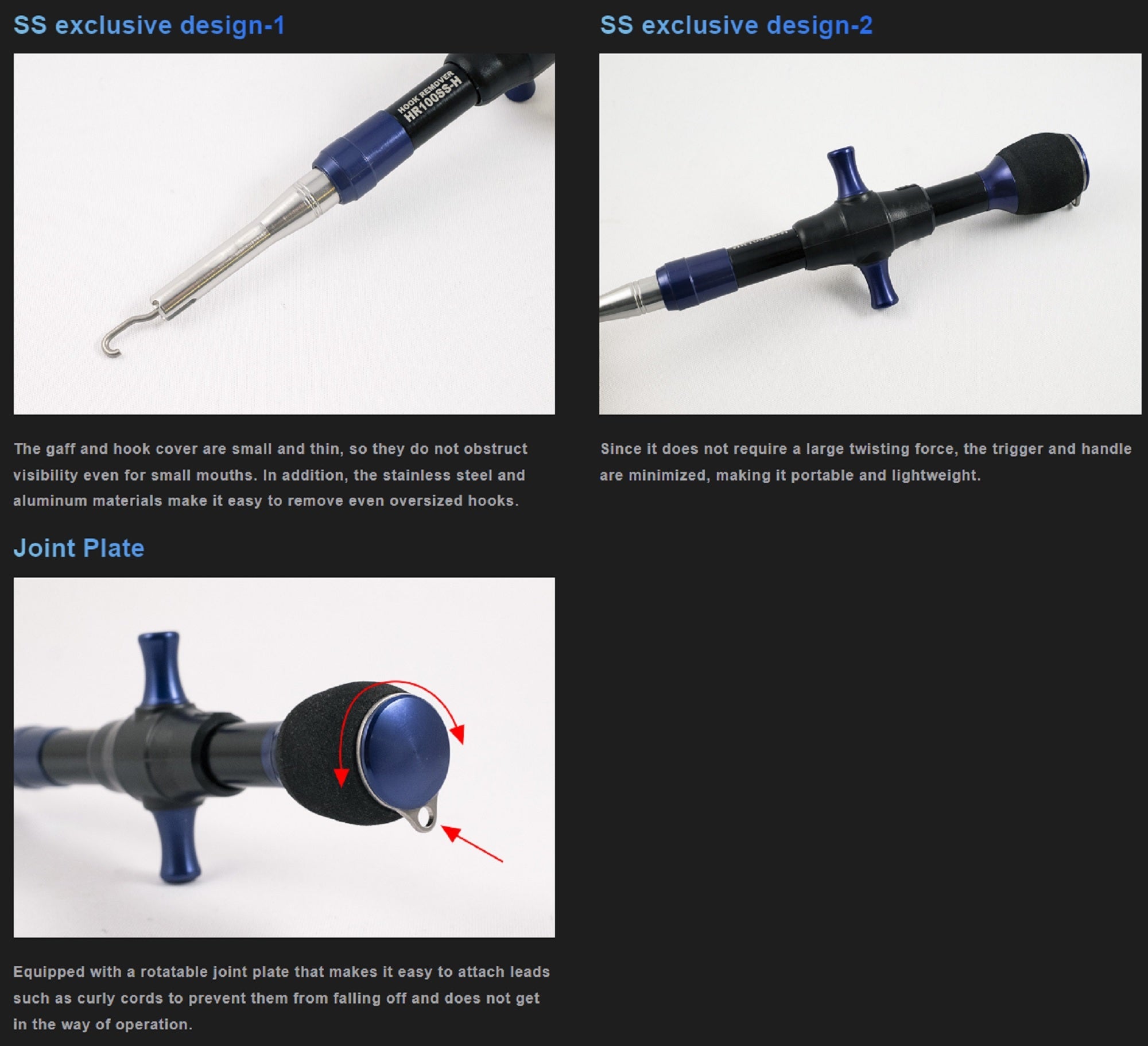 Studio Ocean Mark Hook Remover HR100SS-H-SB(24) (5975)