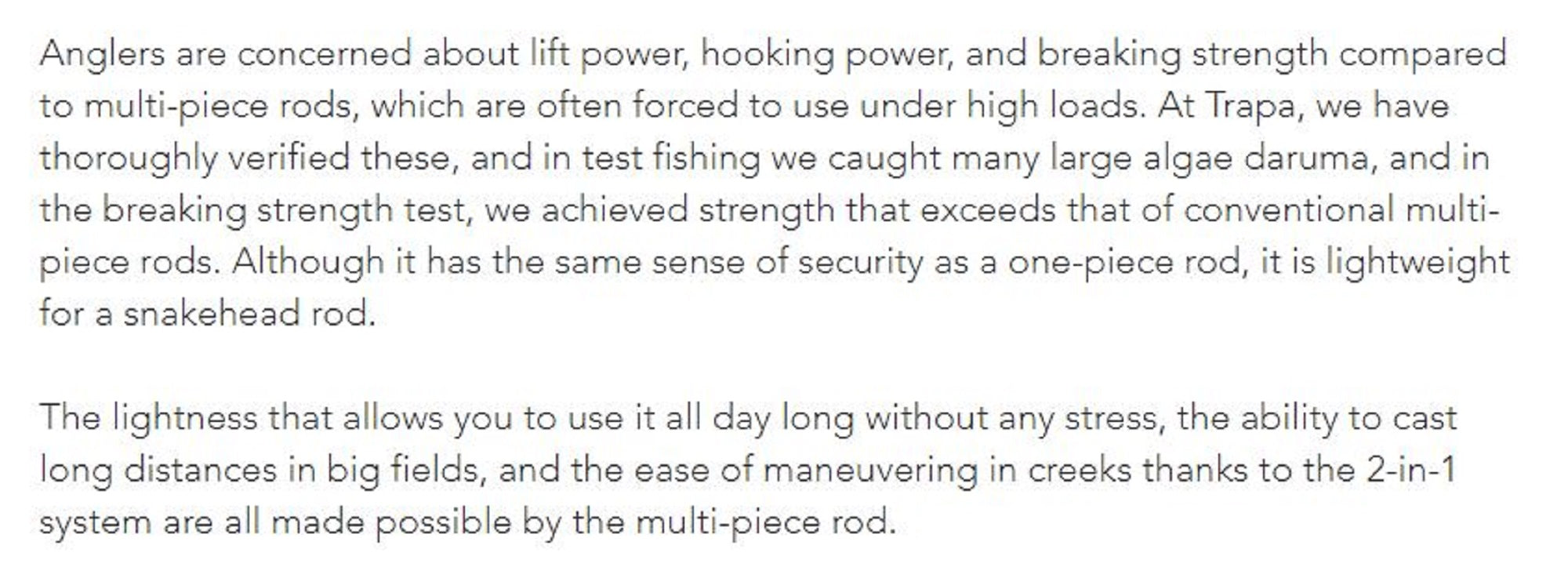 Transcendence Rod Baitcast Trapa 77/66B (0914)