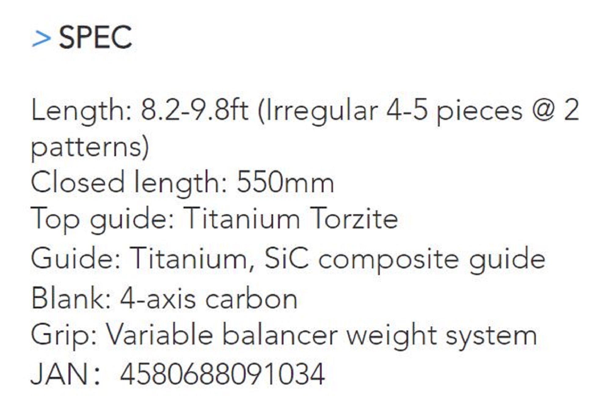 Transcendence Rod Spinning Currentes 82/98S+ (1034)
