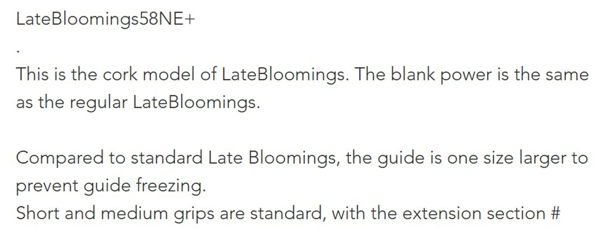 Transcendence Rod Baitcast Late Bloomings North Edition 58+ (1249)