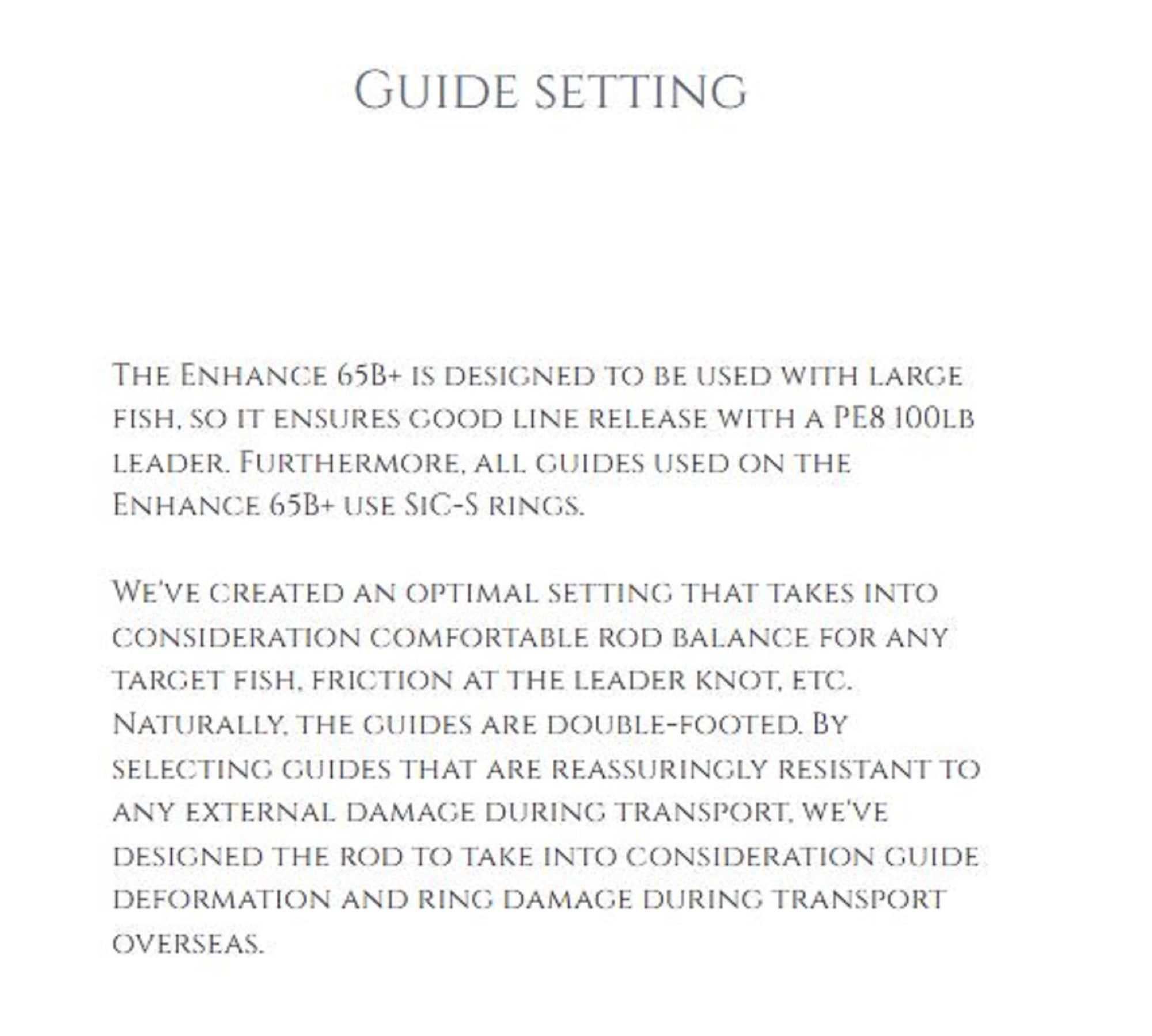 Transcendence Rod Baitcast Enhance 65/75B 6.5-7.5ft 2025 (1362)