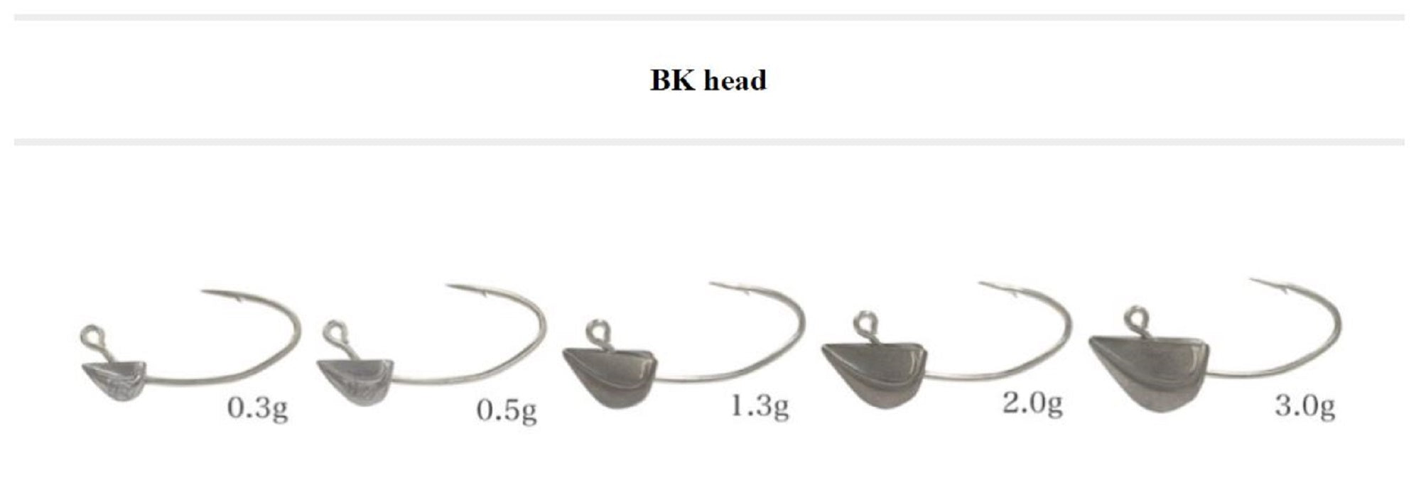 Thirty Four Jig Head B.K Head 1.3 grams 5 per pack (5654)