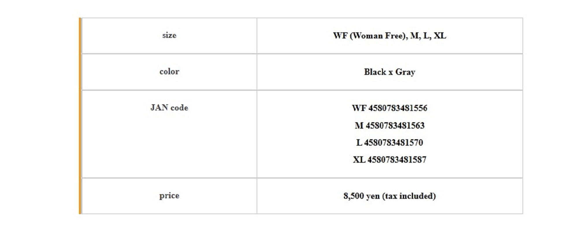 Thirty Four Gloves Ultra High Sensitivity V Size L Black Grey (1570)