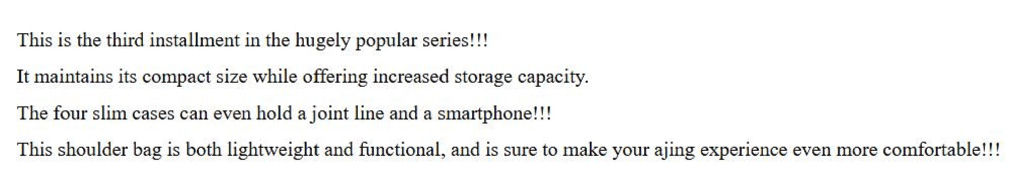 Thirty Four Bag Shoulder Bag 3 12x20x7.5cm Cool Gray (6131)