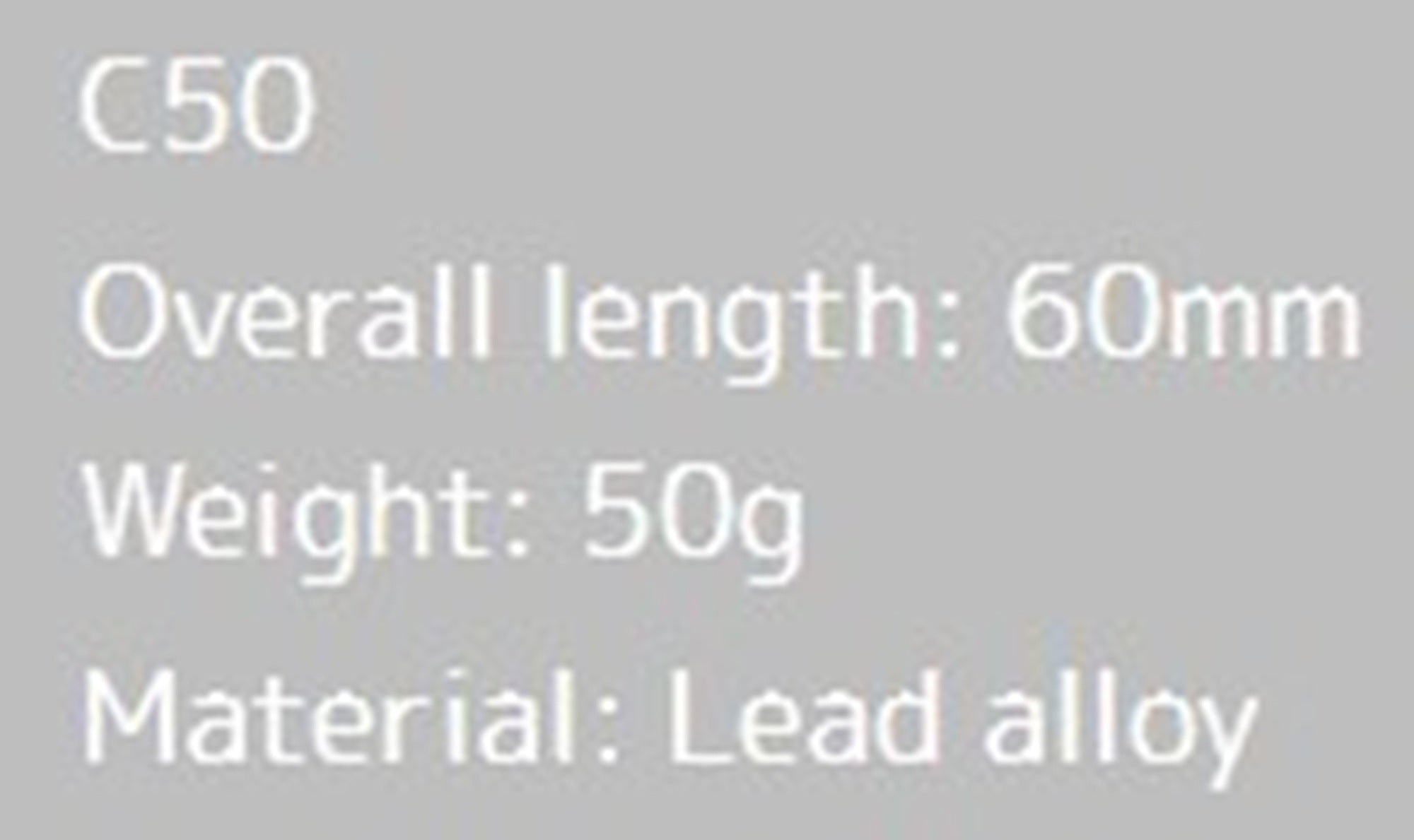 Good Bait Metal Jig C50 60mm 50 grams Small Bait (0932)