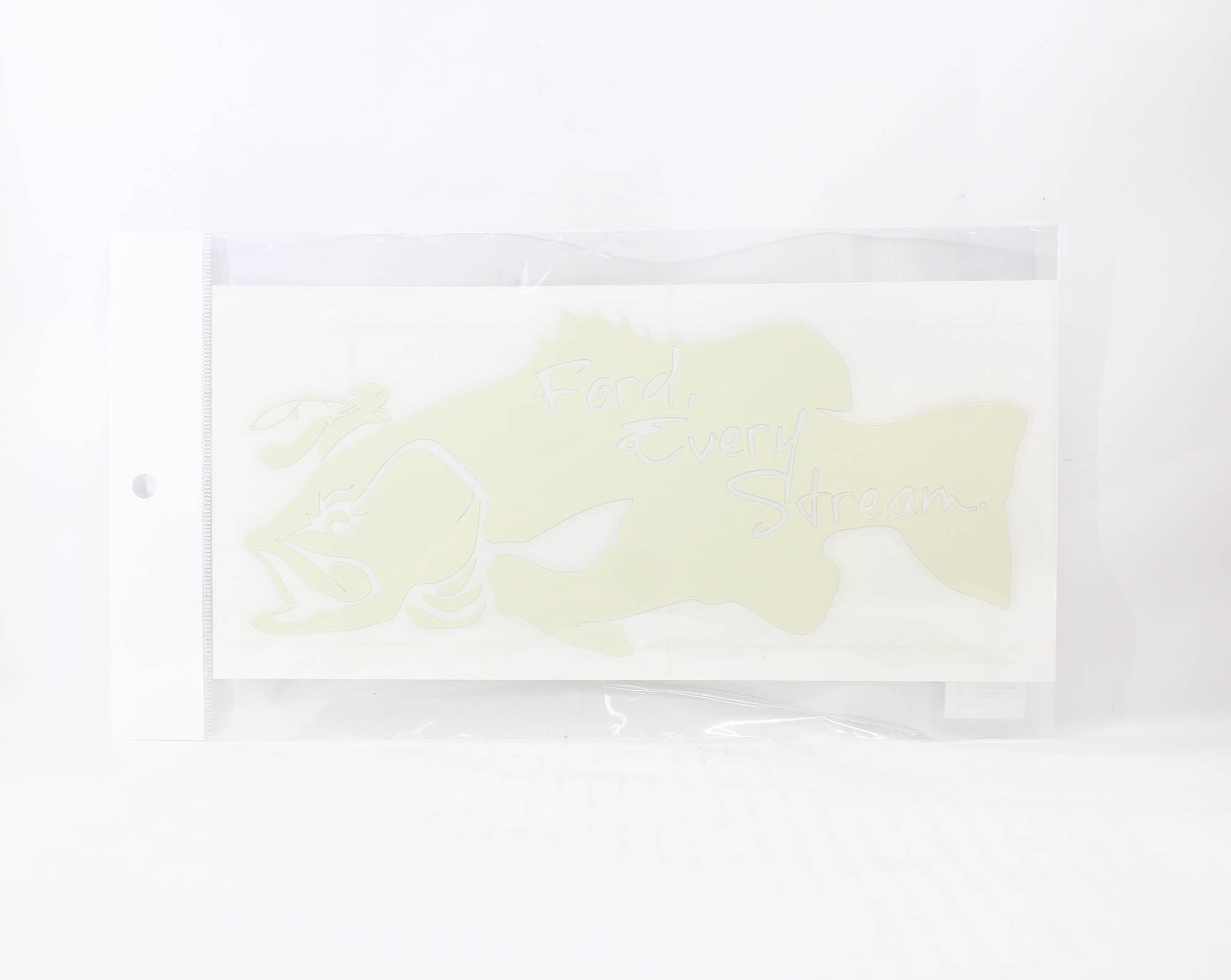 Tulala Decal Sticker 130 x 265 mm Black Bass White (8630)
