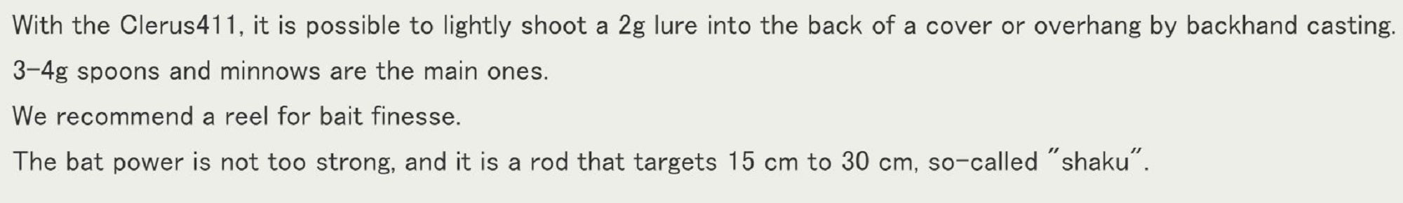 Tulala Rod Baitcast Truite Clerus 411UL (0350)