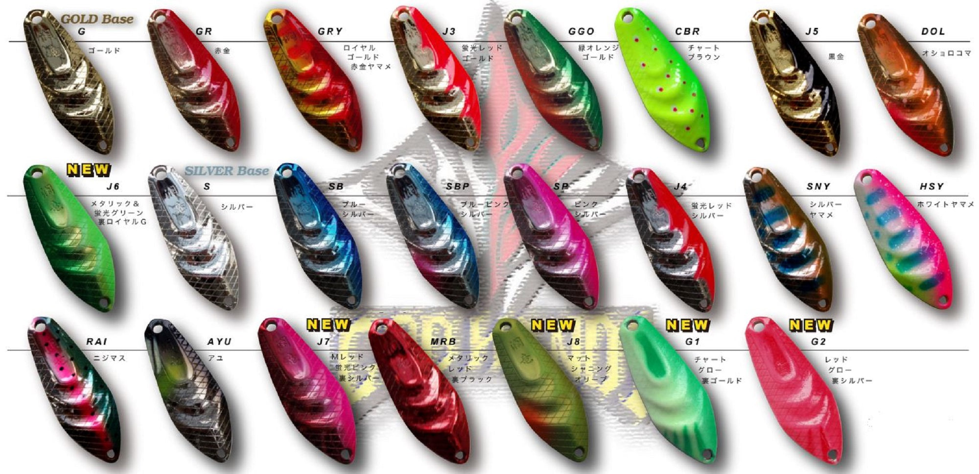 God Hands Mountain Stream Dragon Ripples 4 grams Sinking Lure J8 (8210)
