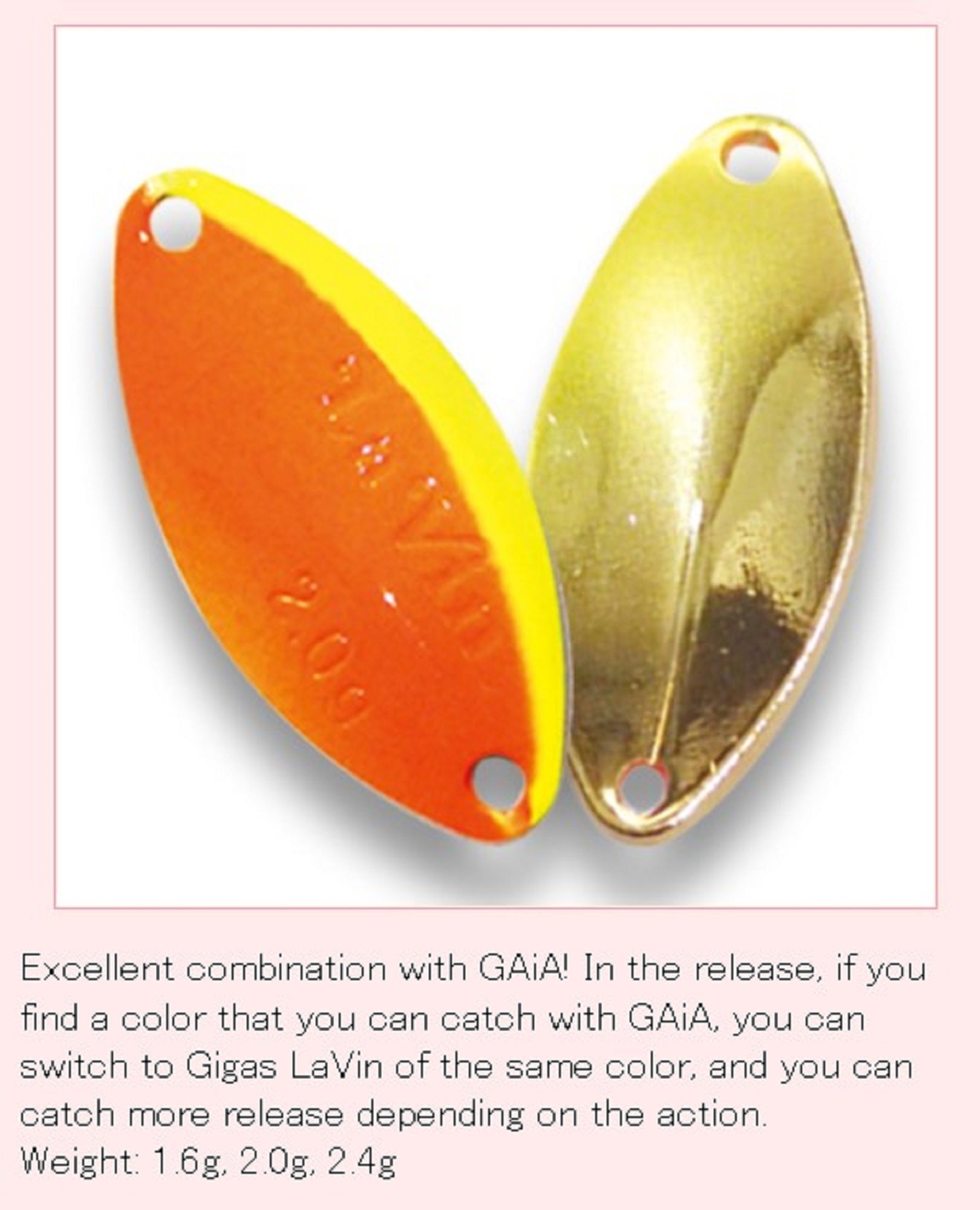 God Hands Gigas Lavin 1.6 grams Sinking Lure 39 (1202)