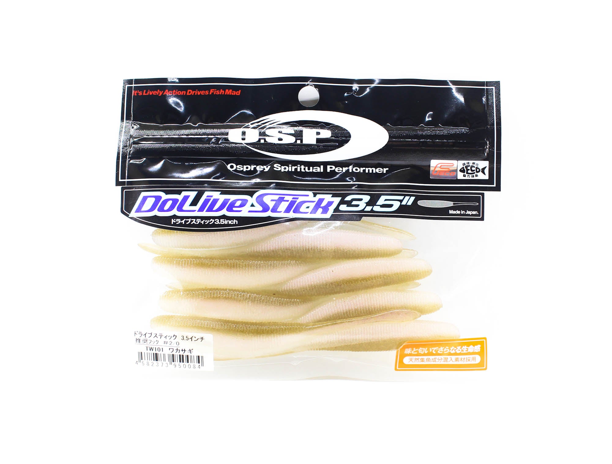 OSP Soft Lure Dolive Stick 3.5 Inches TW-101 (0084)
