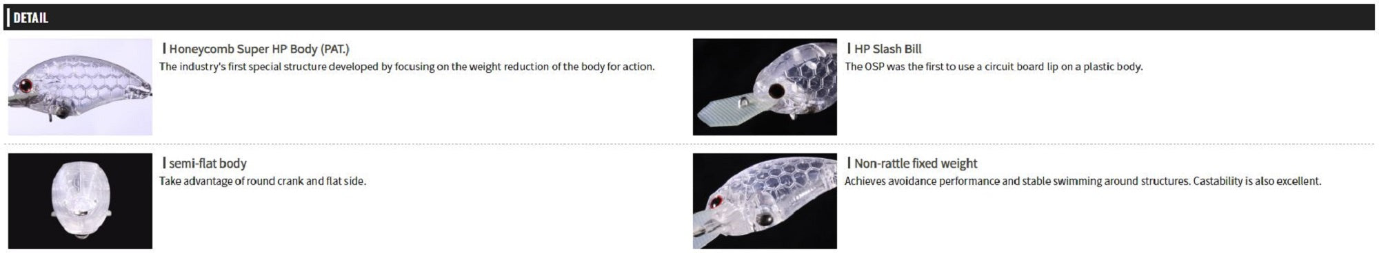 OSP Blitz Tiny MR 44 mm 6.3 grams Floating Lure G-01 (1357)