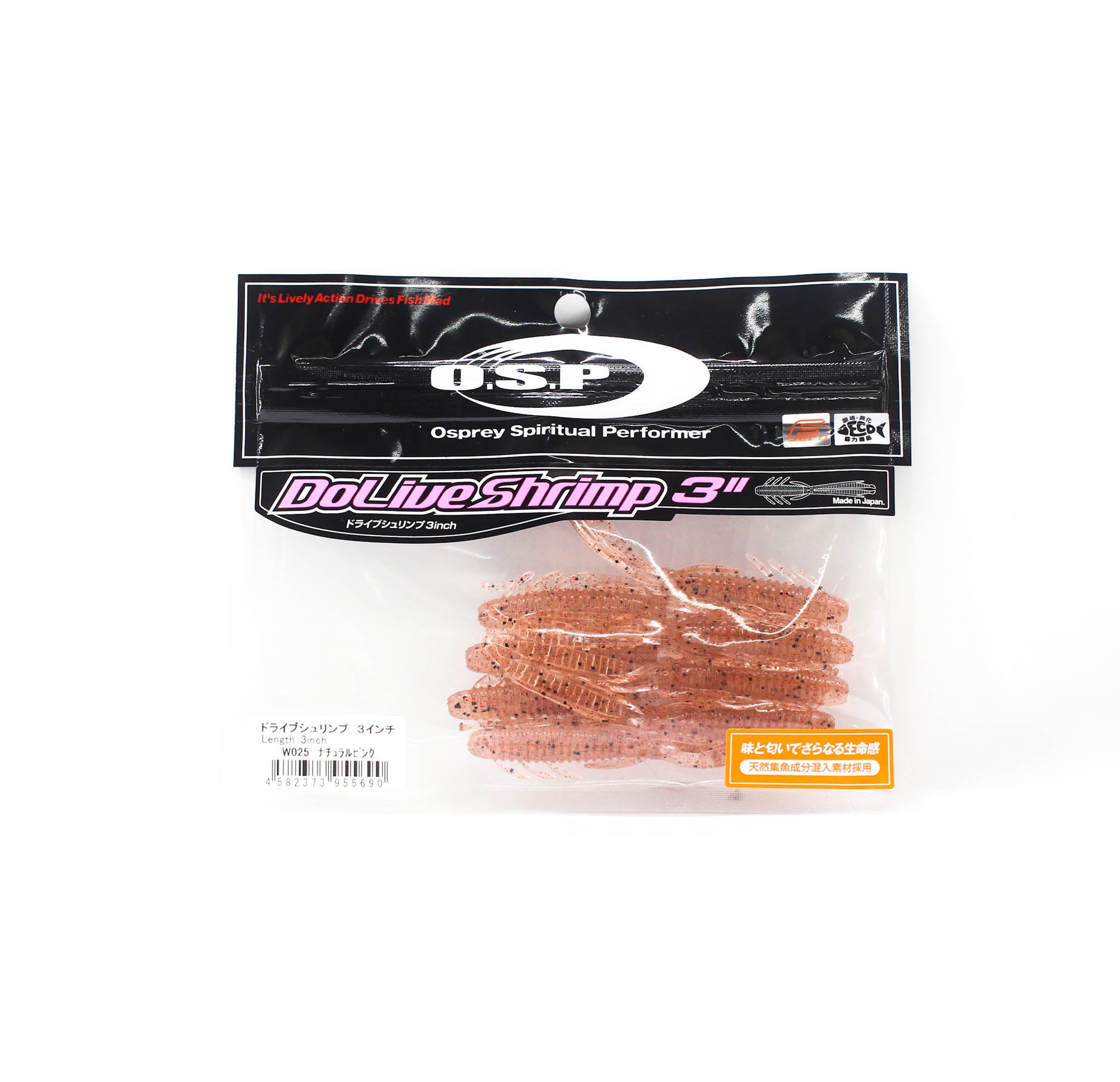 OSP Soft Lure Dolive Shrimp 3 Inches W-025 (5690)