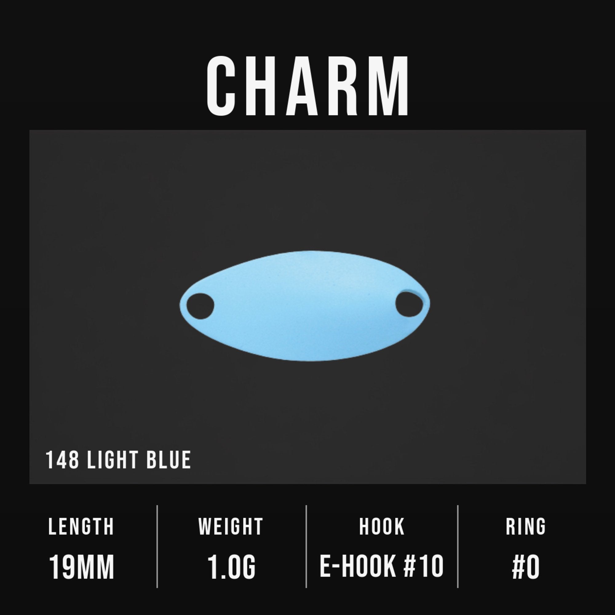 Jackall Timon Charm Trout Spoon 1.0 grams 148 Light Blue (2809)