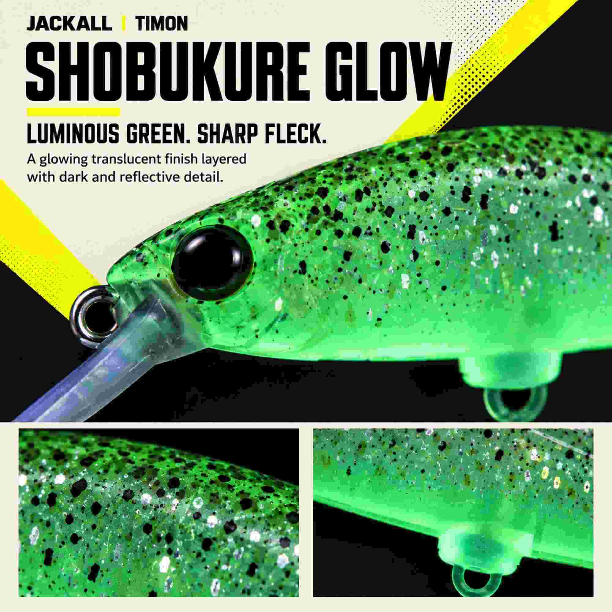 Jackall Timon Buri Buri Minnow F 40 mm Floating Lure Shobukure Glow (6586)