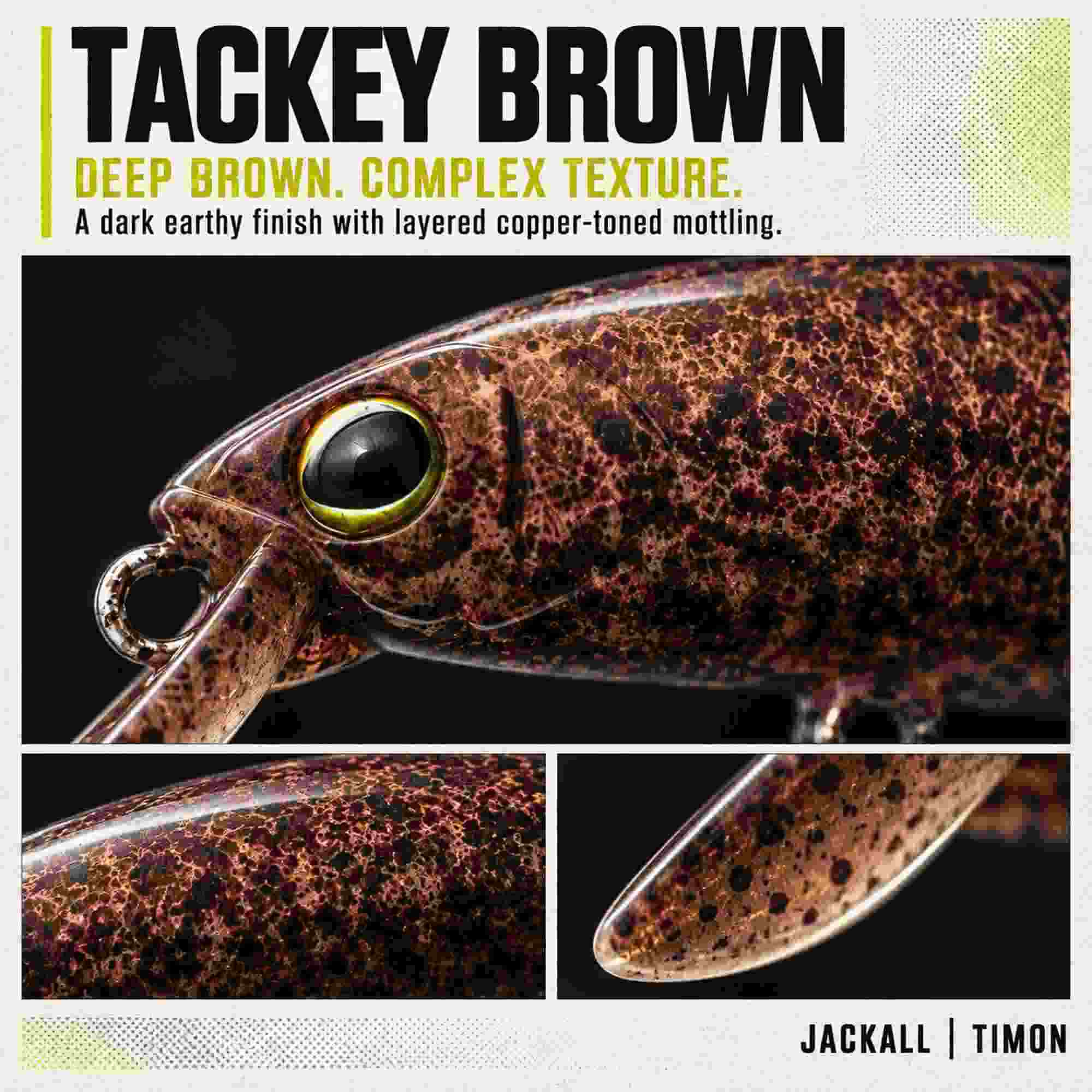 Jackall Timon Buri Buri Minnow F 40 mm Floating Lure Tackey Brown (6593)