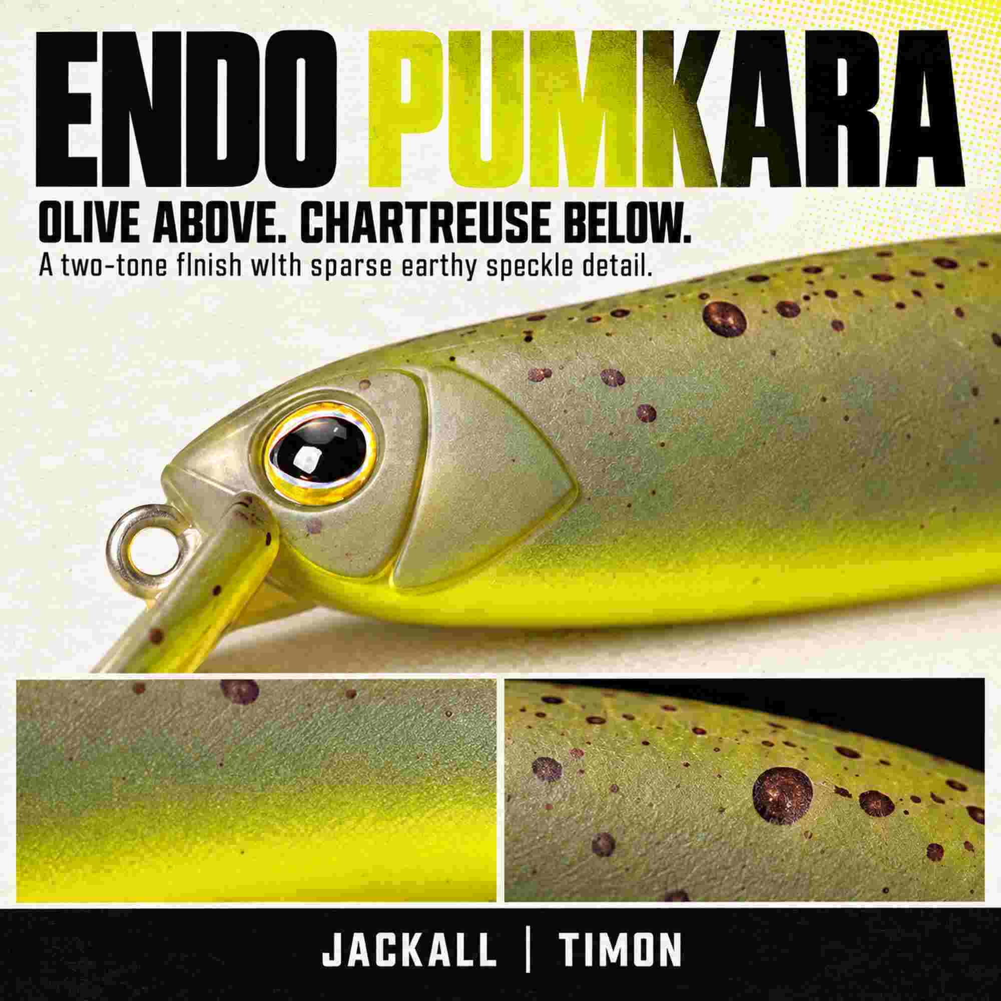 Jackall Timon Buri Buri Minnow F 40 mm Floating Lure Endo Pumkara (6647)