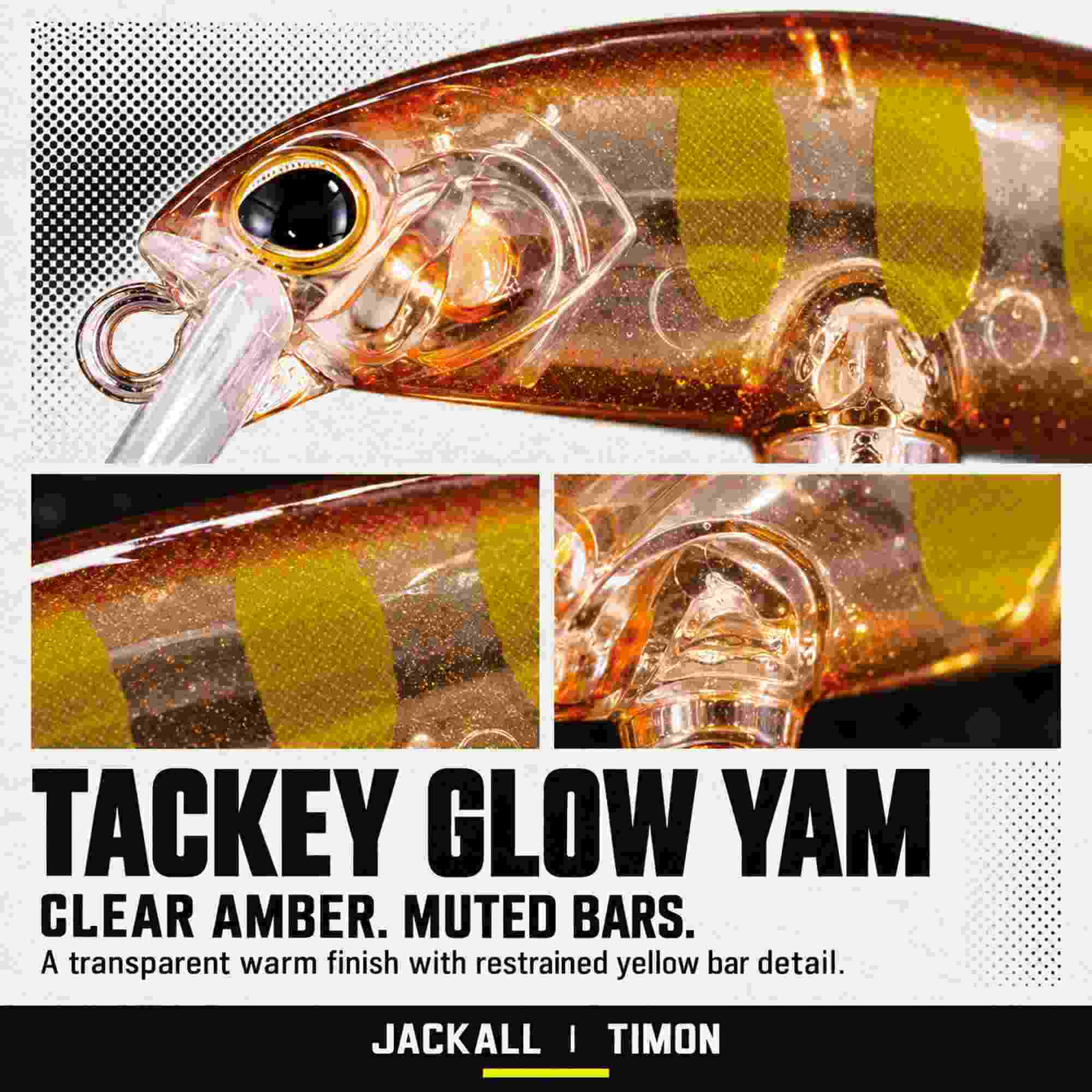 Jackall Timon Buri Buri Minnow F 40 mm Floating Lure Tackey Glow Yam (9518)
