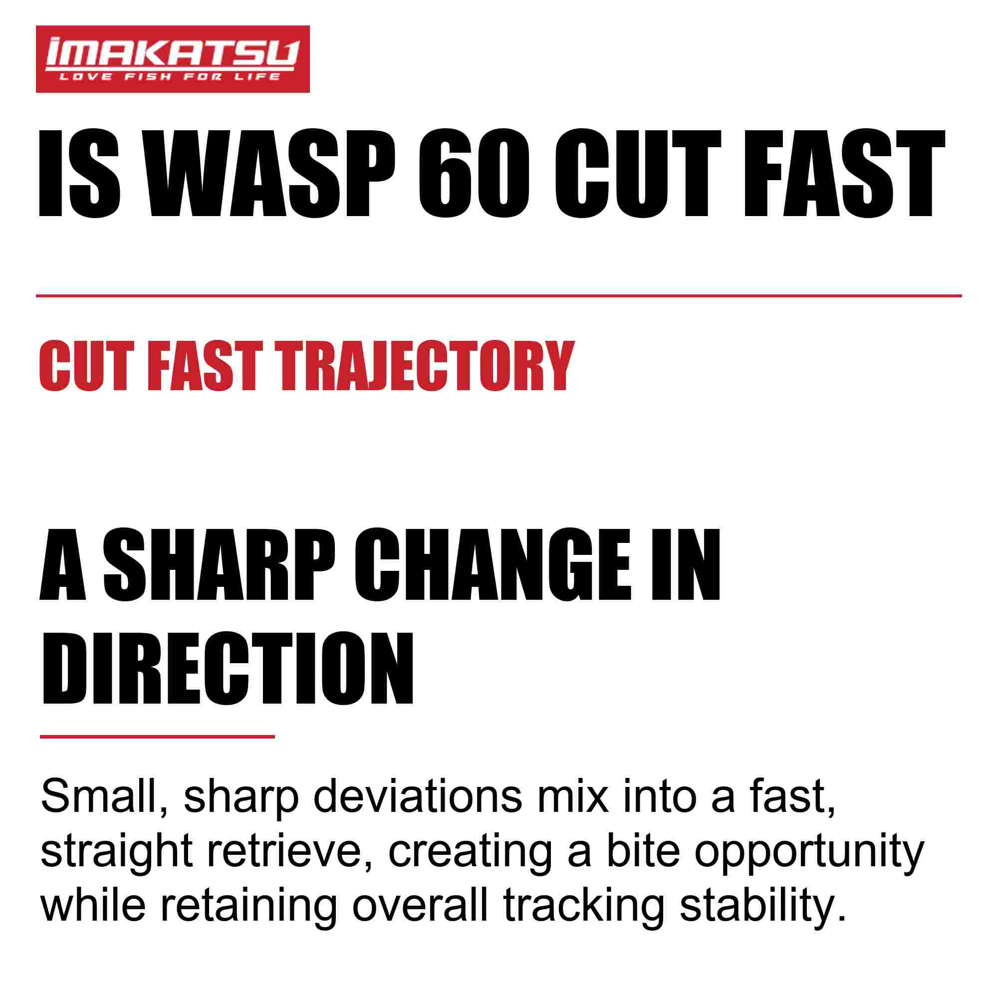 Imakatsu IS Wasp 60 Cutfast Suspend Lure 162 (6465)