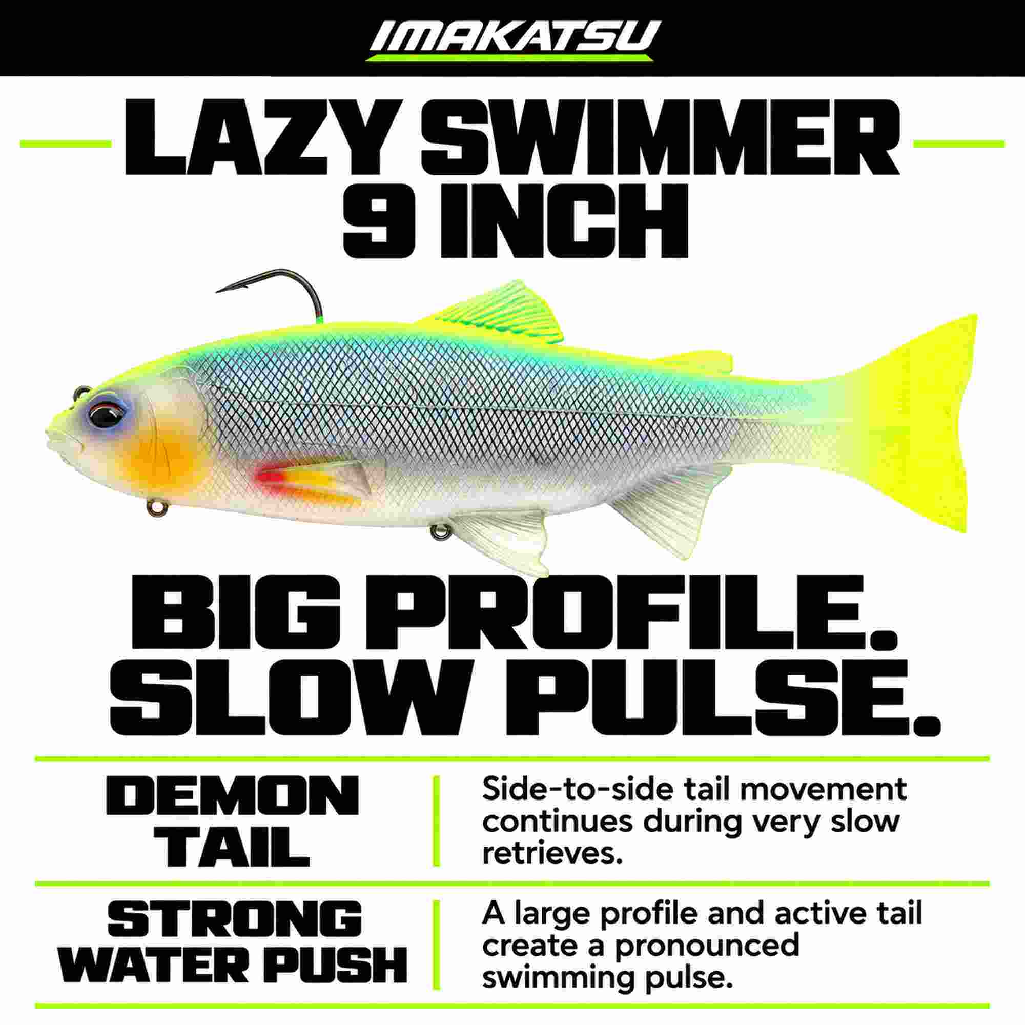 Imakatsu Soft Lure Lazy Swimmer 9 Inches Eco S-499 (6661)