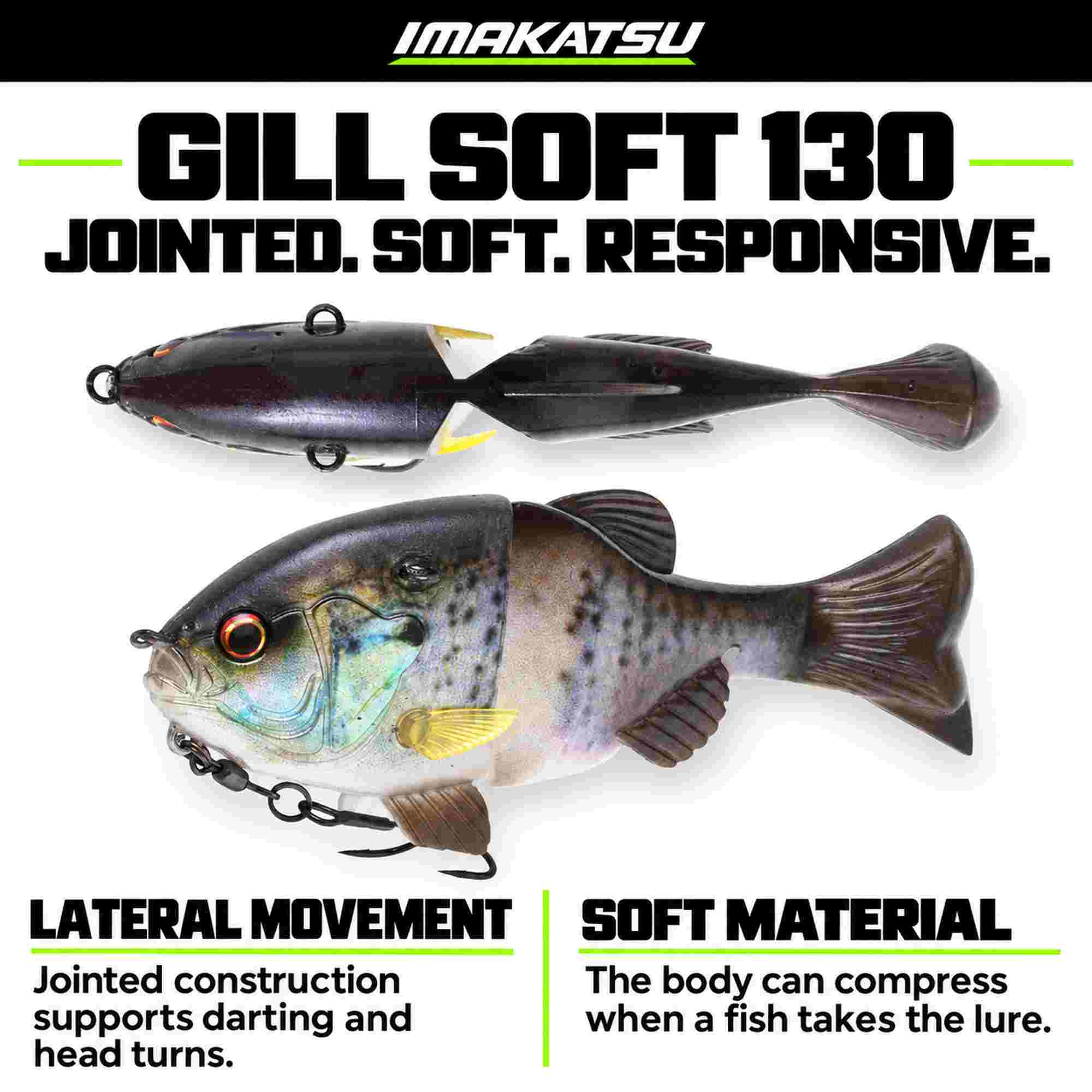 Imakatsu Soft Lure Gil Soft 130 Floating 3DR S-562 (0533)