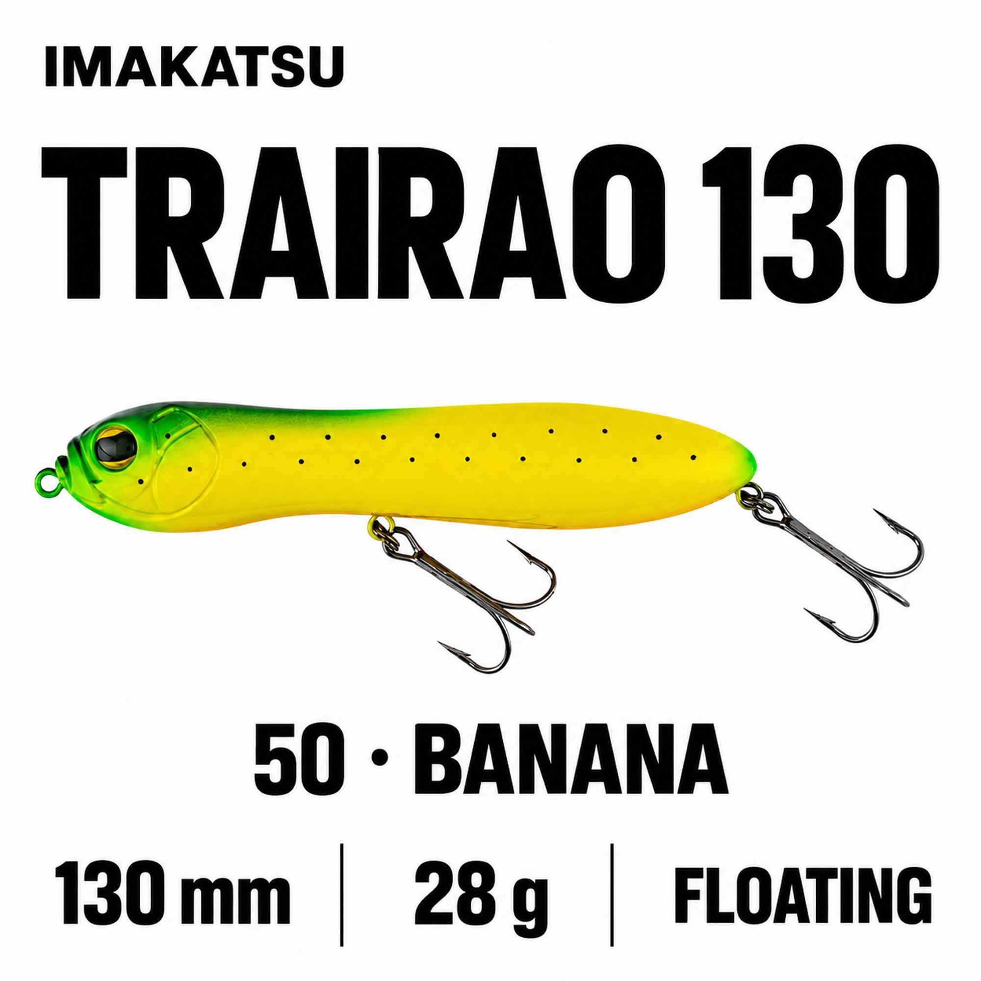 Imakatsu Trairao 130 mm 28 grams Floating Lure 50 (1102)