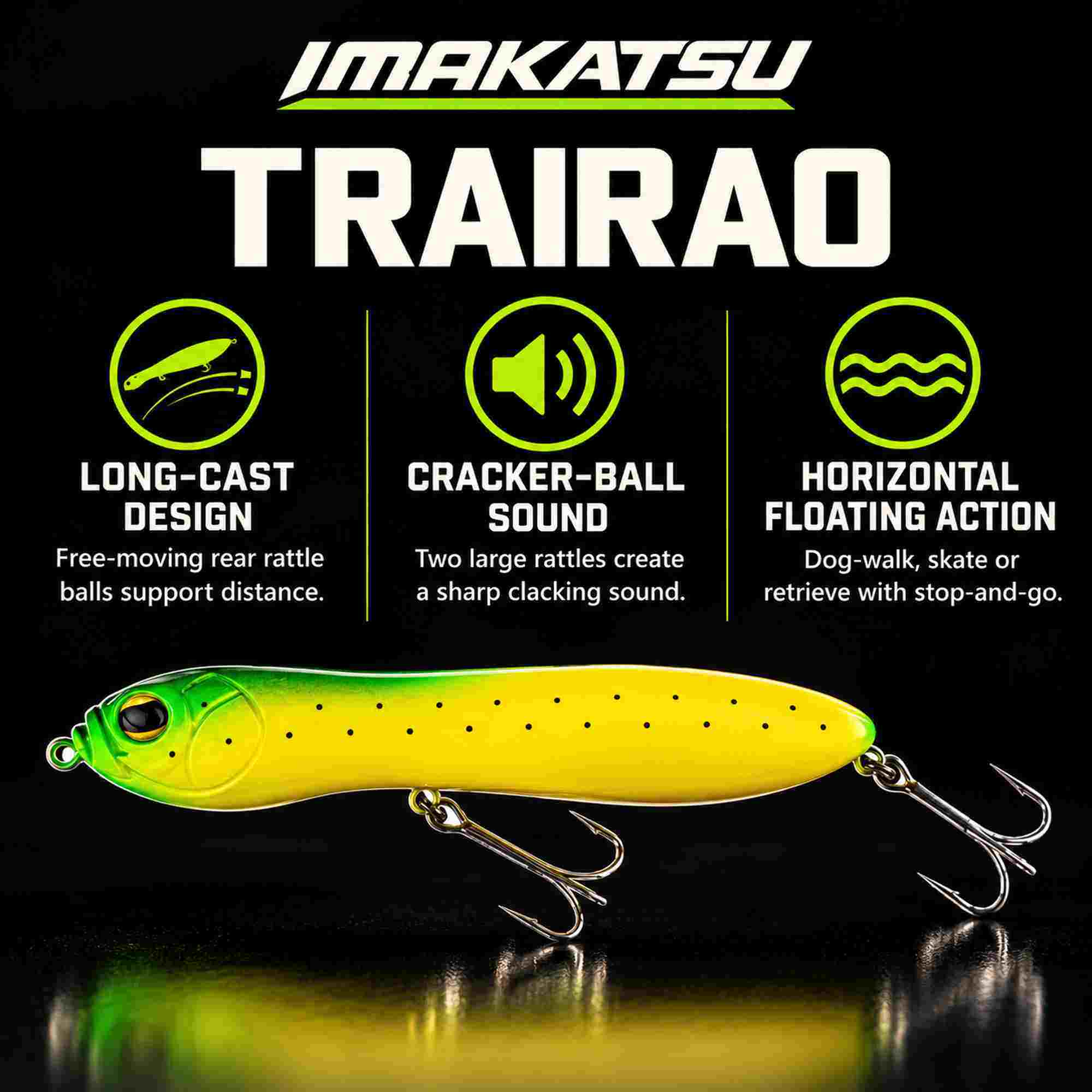 Imakatsu Trairao 130 mm 28 grams Floating Lure 50 (1102)