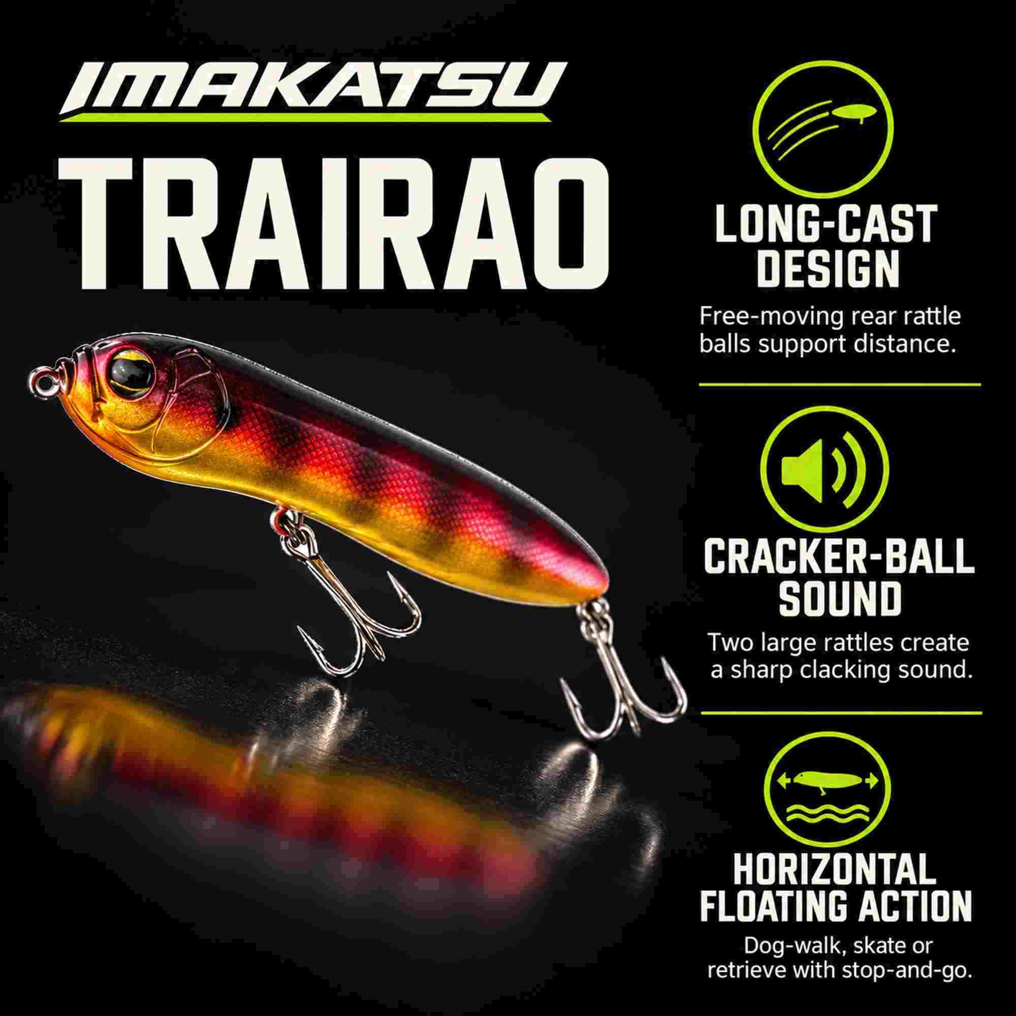 Imakatsu Trairao 130 mm 28 grams Floating Lure 116 (1119)