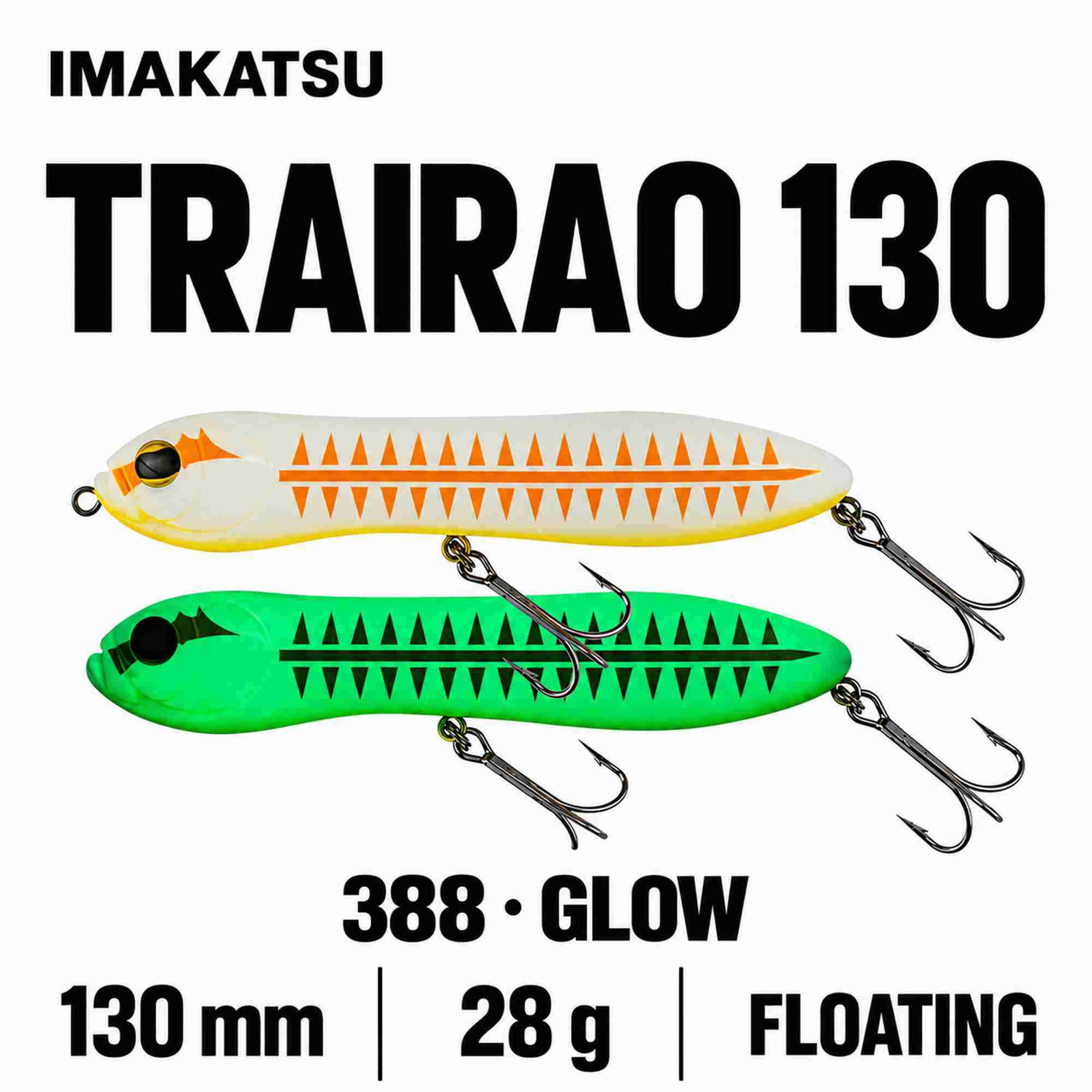 Imakatsu Trairao 130 mm 28 grams Floating Lure 388 (1126)
