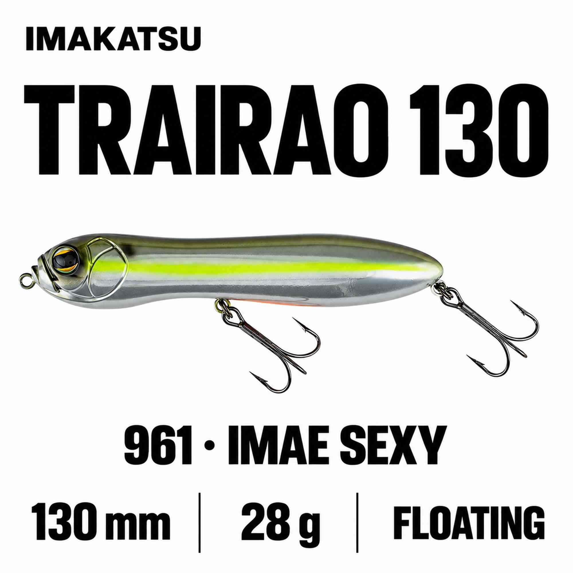 Imakatsu Trairao 130 mm 28 grams Floating Lure 961 (1218)