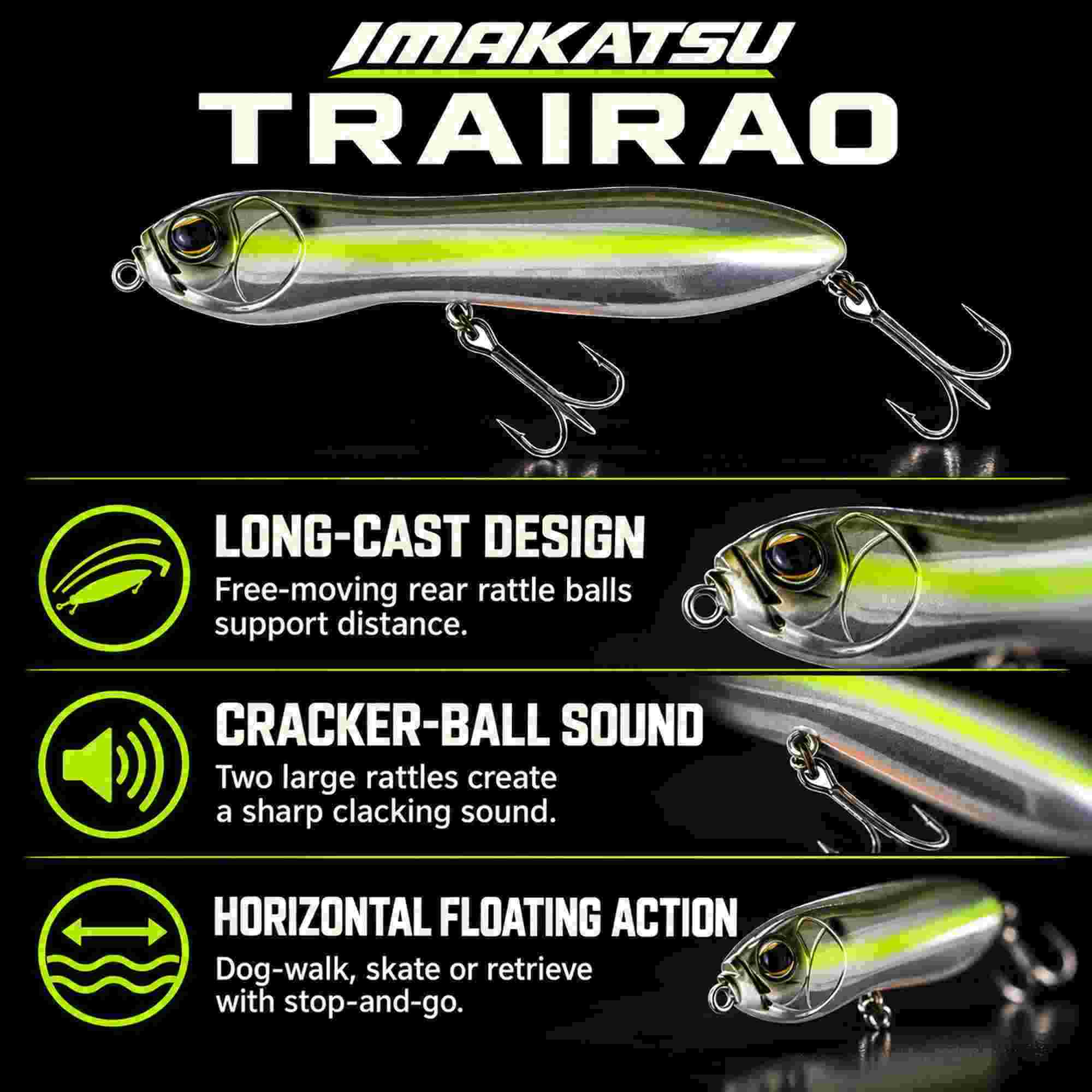 Imakatsu Trairao 130 mm 28 grams Floating Lure 961 (1218)