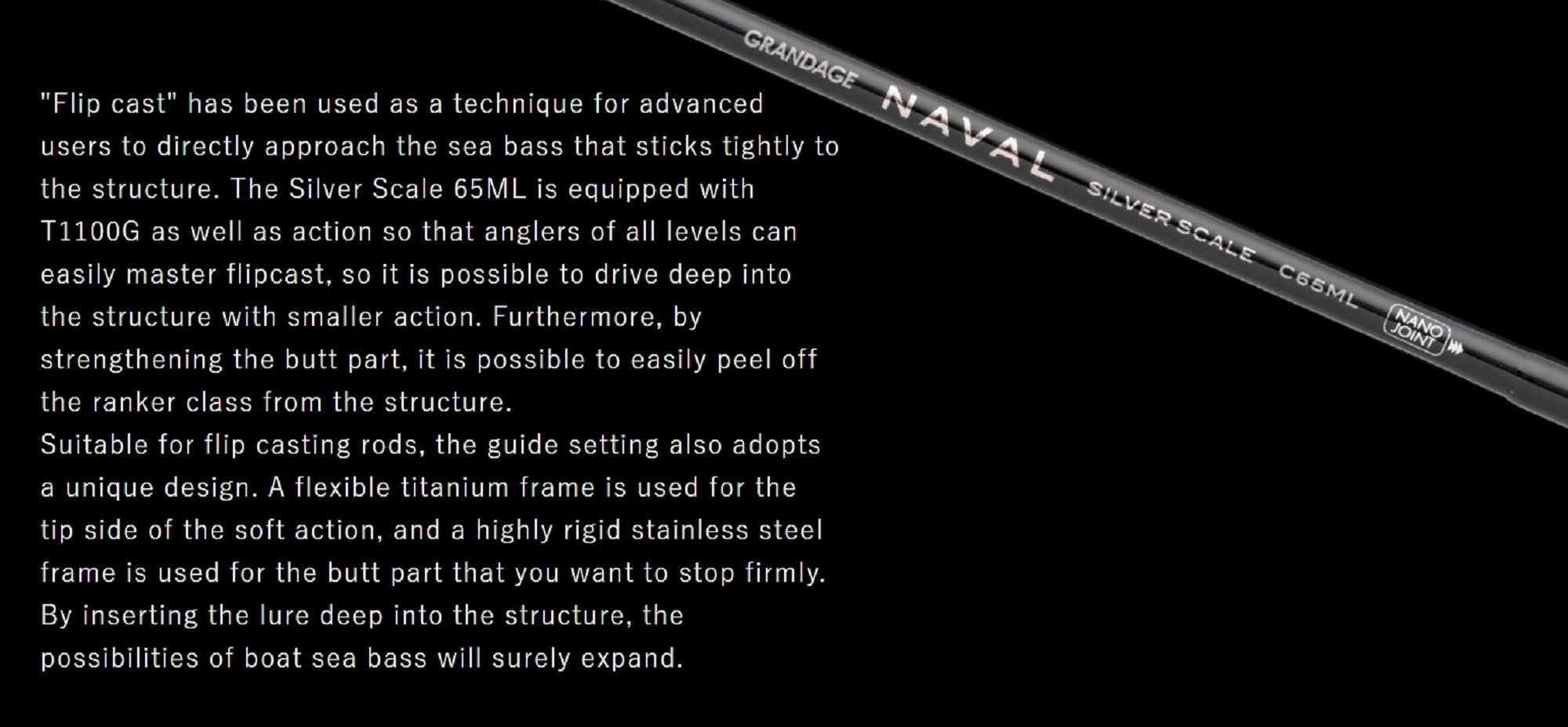 Apia Rod Baitcast Grandage Naval Silver Scale C65ML (2492)