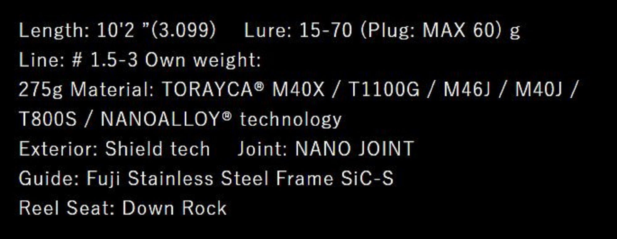 Apia Rod Spinning Grandage Atlas Blackfin 102HH (2522)