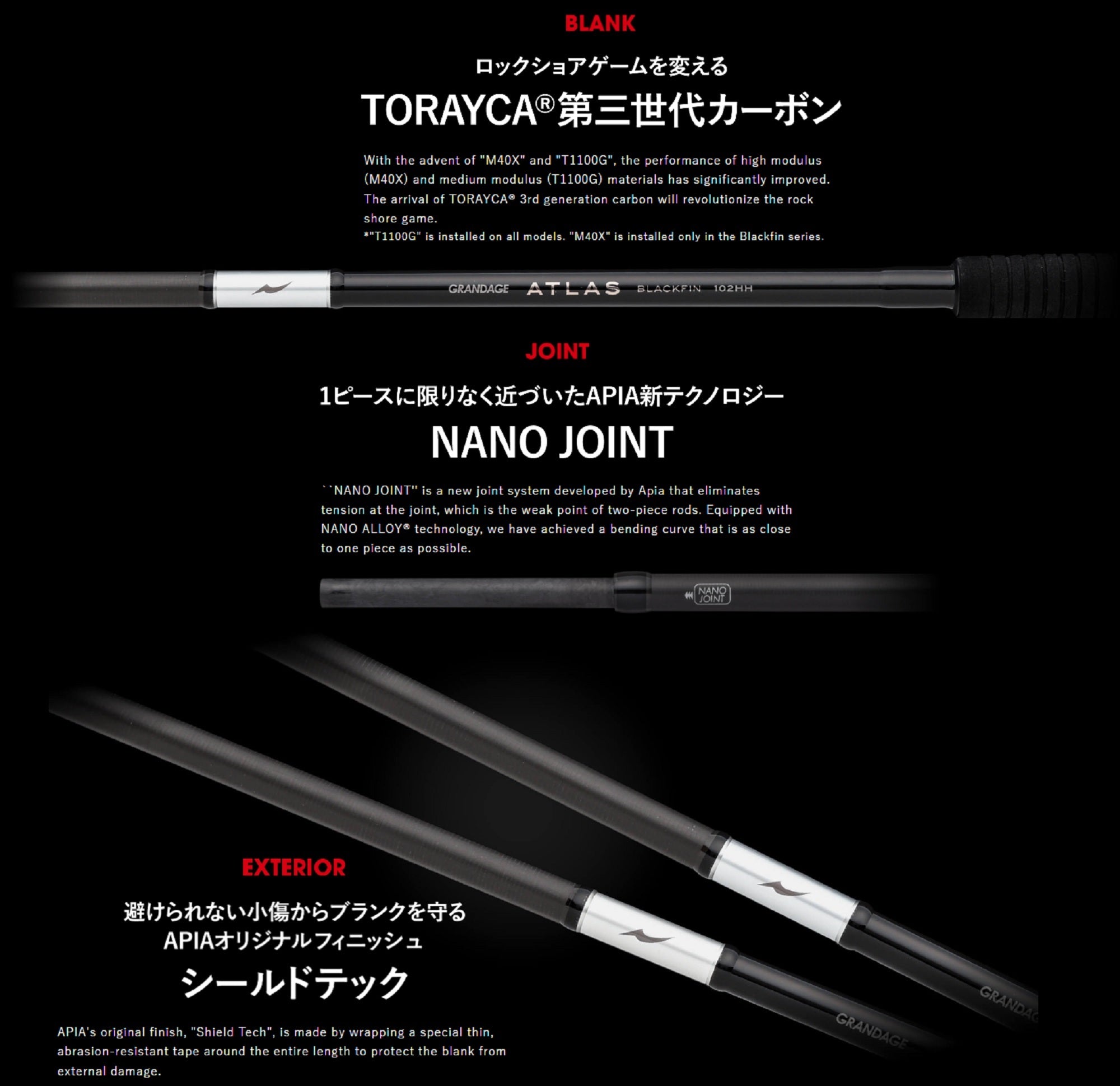 Apia Rod Spinning Grandage Atlas Sea Safari 100GT (5837)