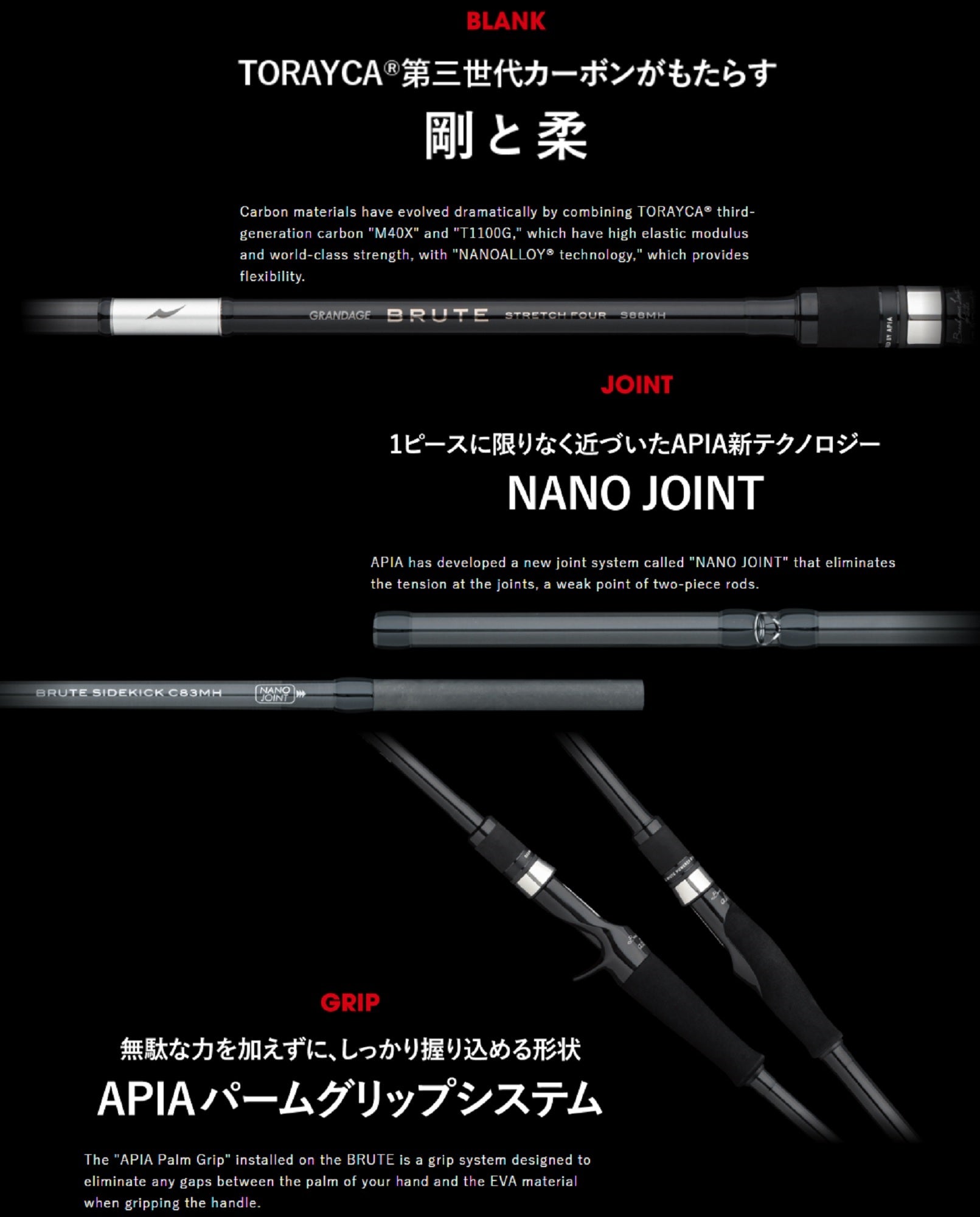 Apia Rod Baitcast Grandage Alley Shoot II C69H (5851)