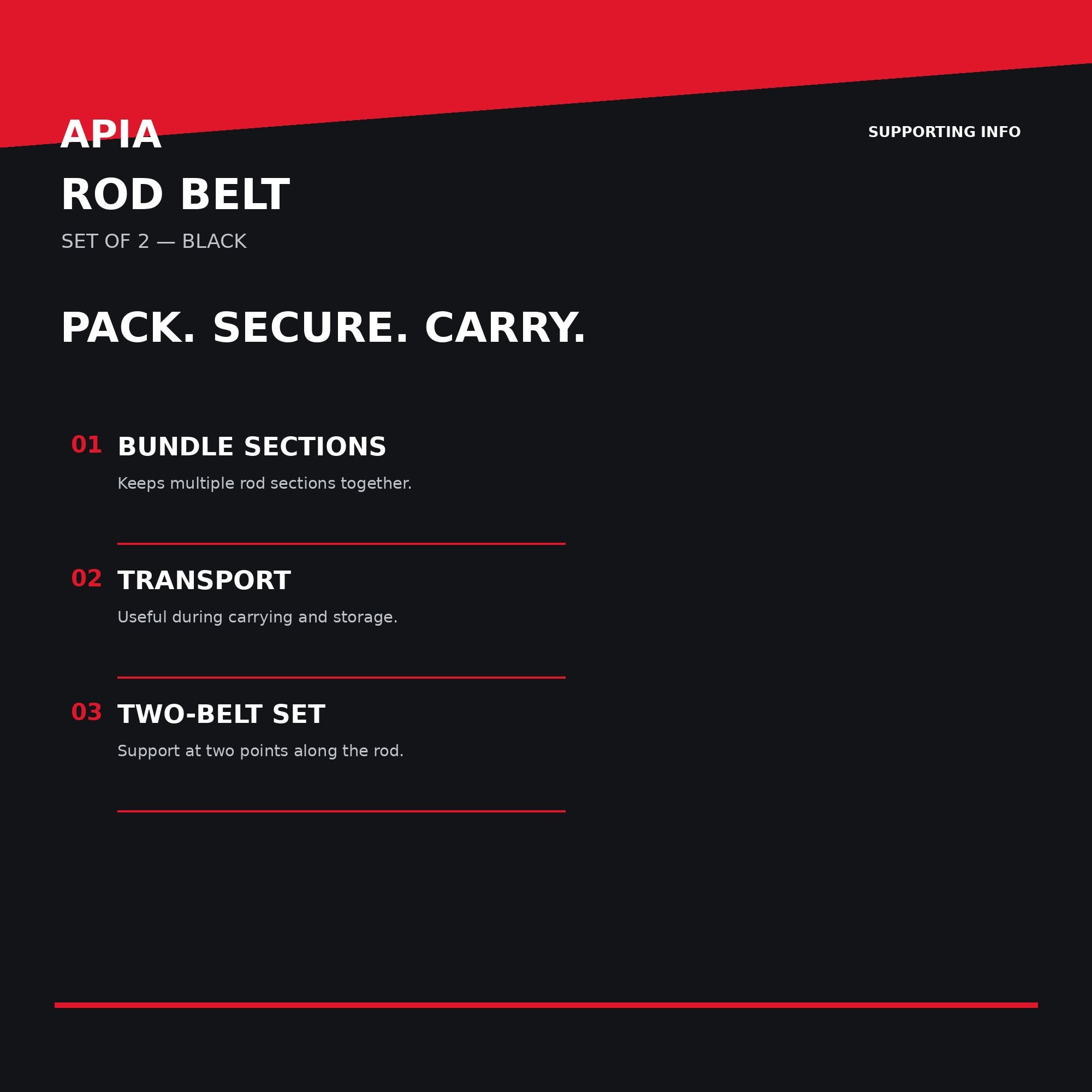 Apia Rod Belt Set of 2 (6346)