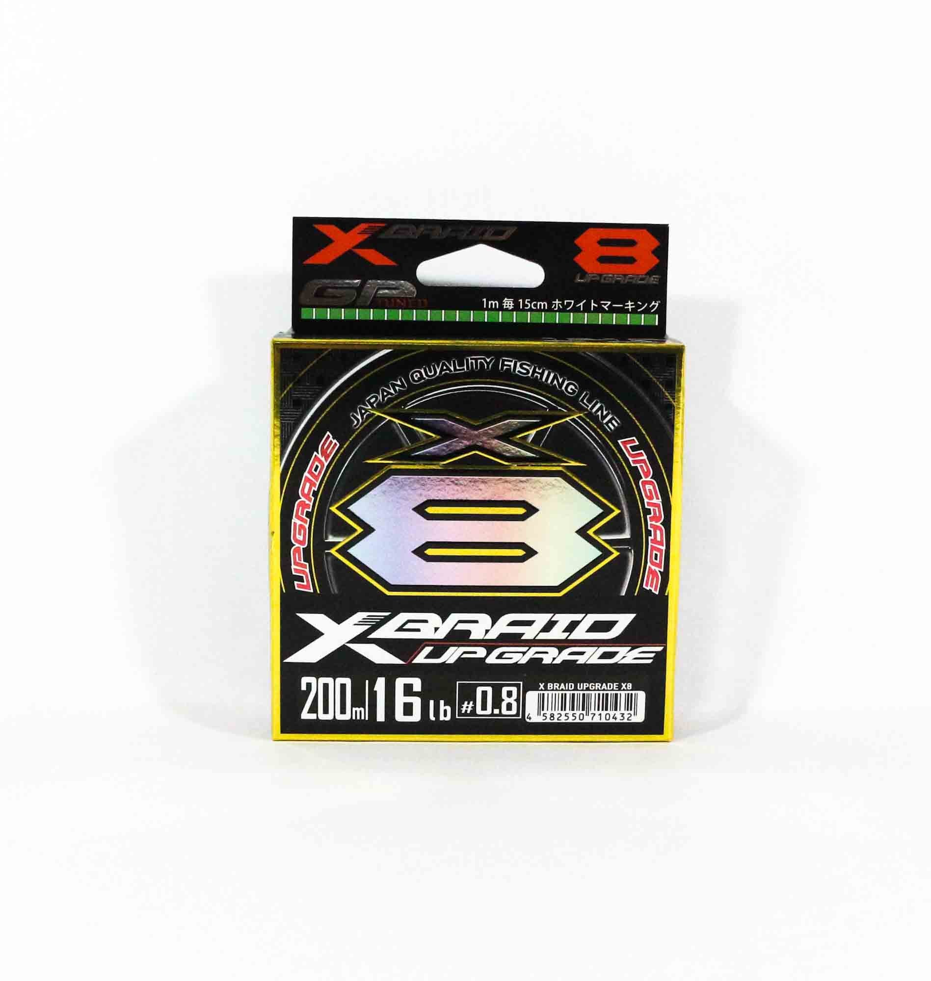 YGK P.E Line X Braid Upgrade X8 200m P.E 0.8 16lb (0432)