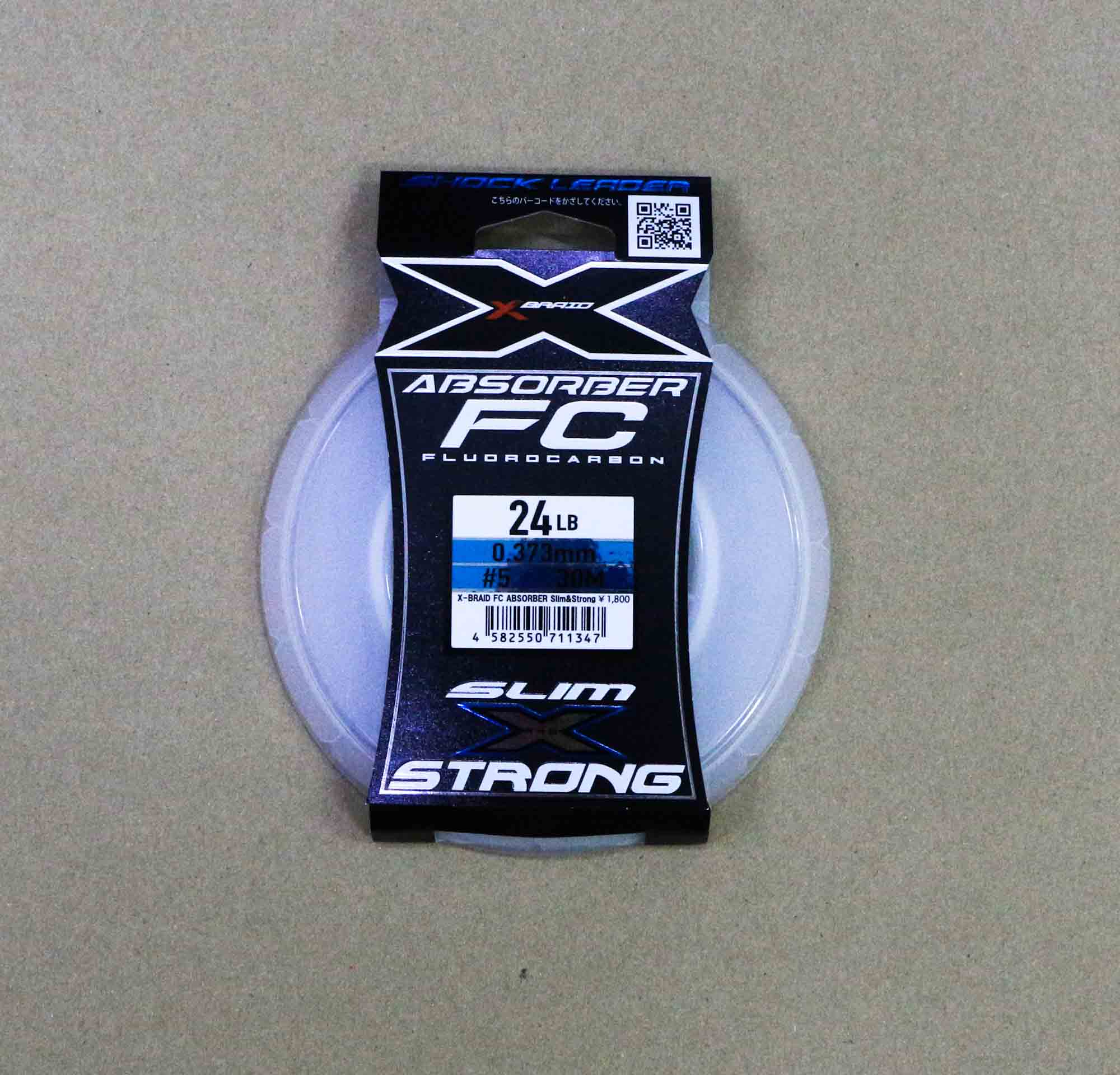 YGK YGKxBraid Absorber Fluorocarbon SS Slim Strong Line 30m 24lb 0.373mm (1347)