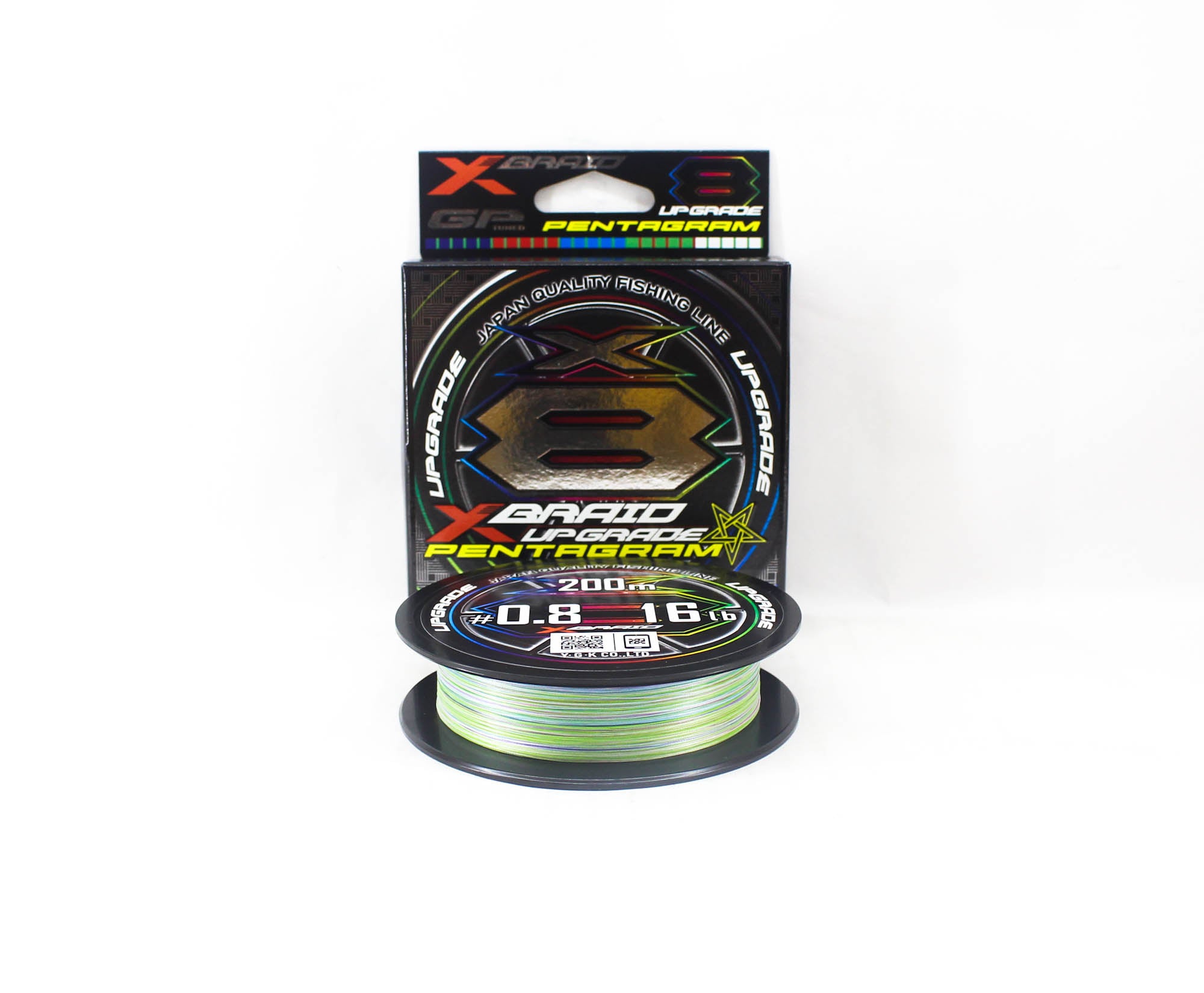 YGK P.E Line X Braid Upgrade Pentagram X8 200m P.E 0.8 16lb (3020)
