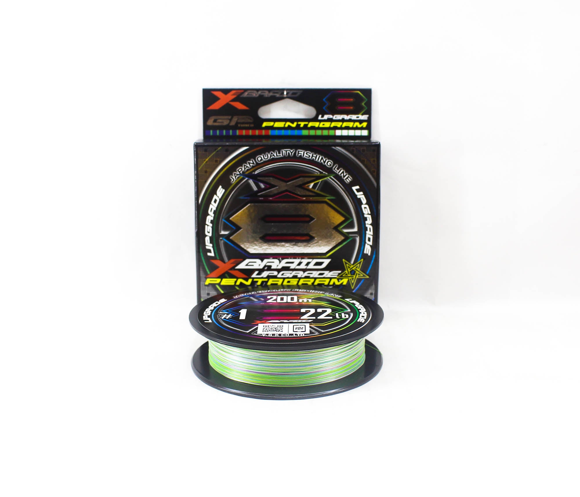 YGK P.E Line X Braid Upgrade Pentagram X8 200m P.E 1 22lb (3037)