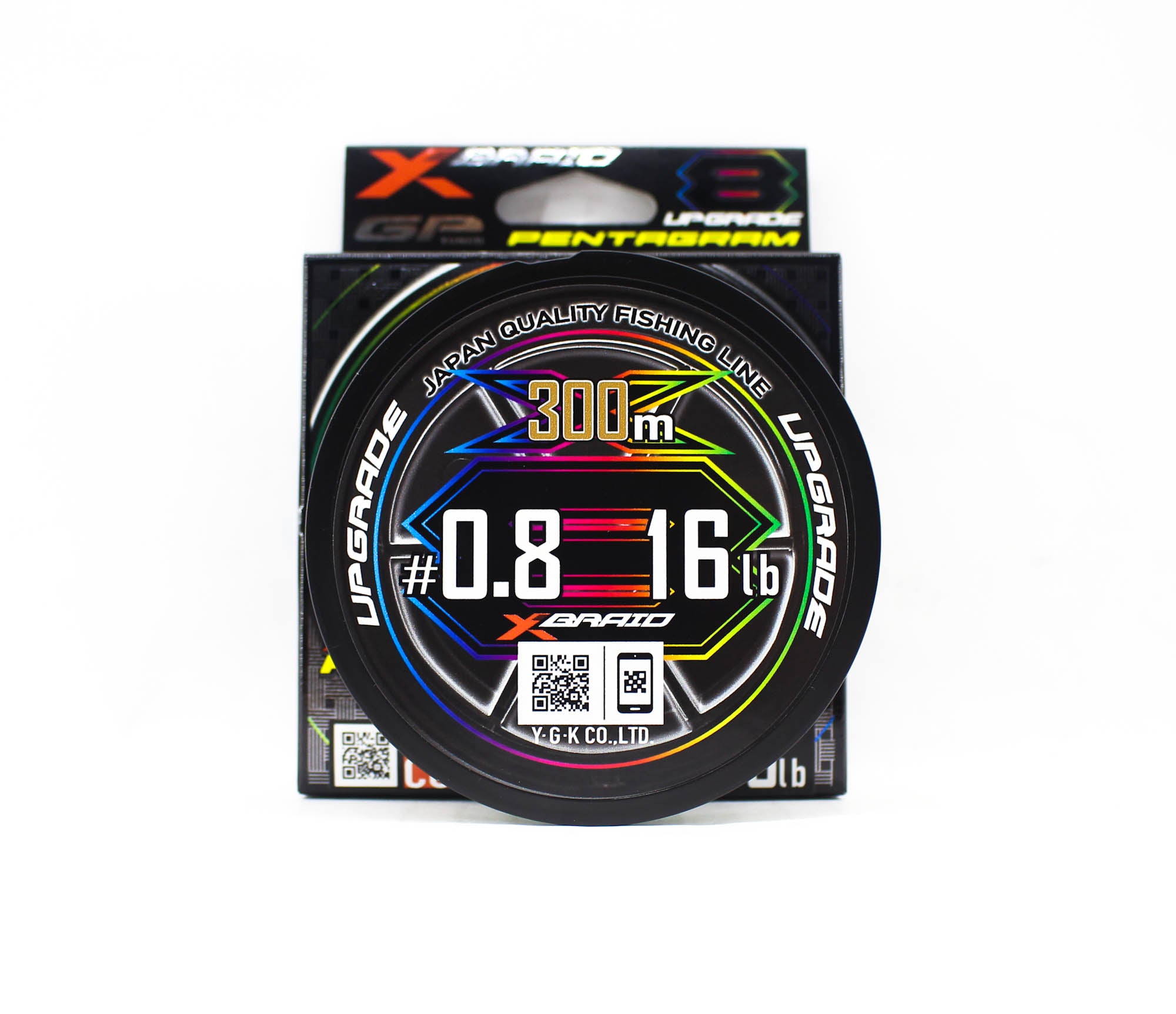 YGK P.E Line X Braid Upgrade Pentagram X8 300m P.E 0.8 16lb (3082)
