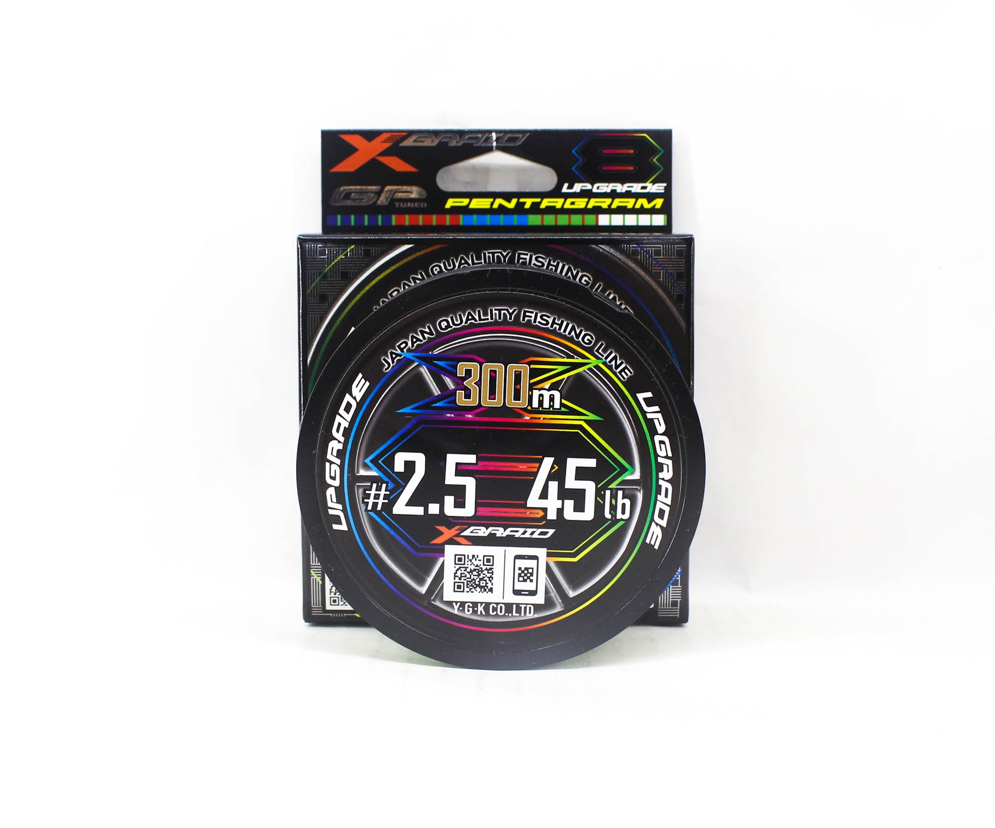 YGK P.E Line X Braid Upgrade Pentagram X8 300m P.E 2.5 45lb (3136)