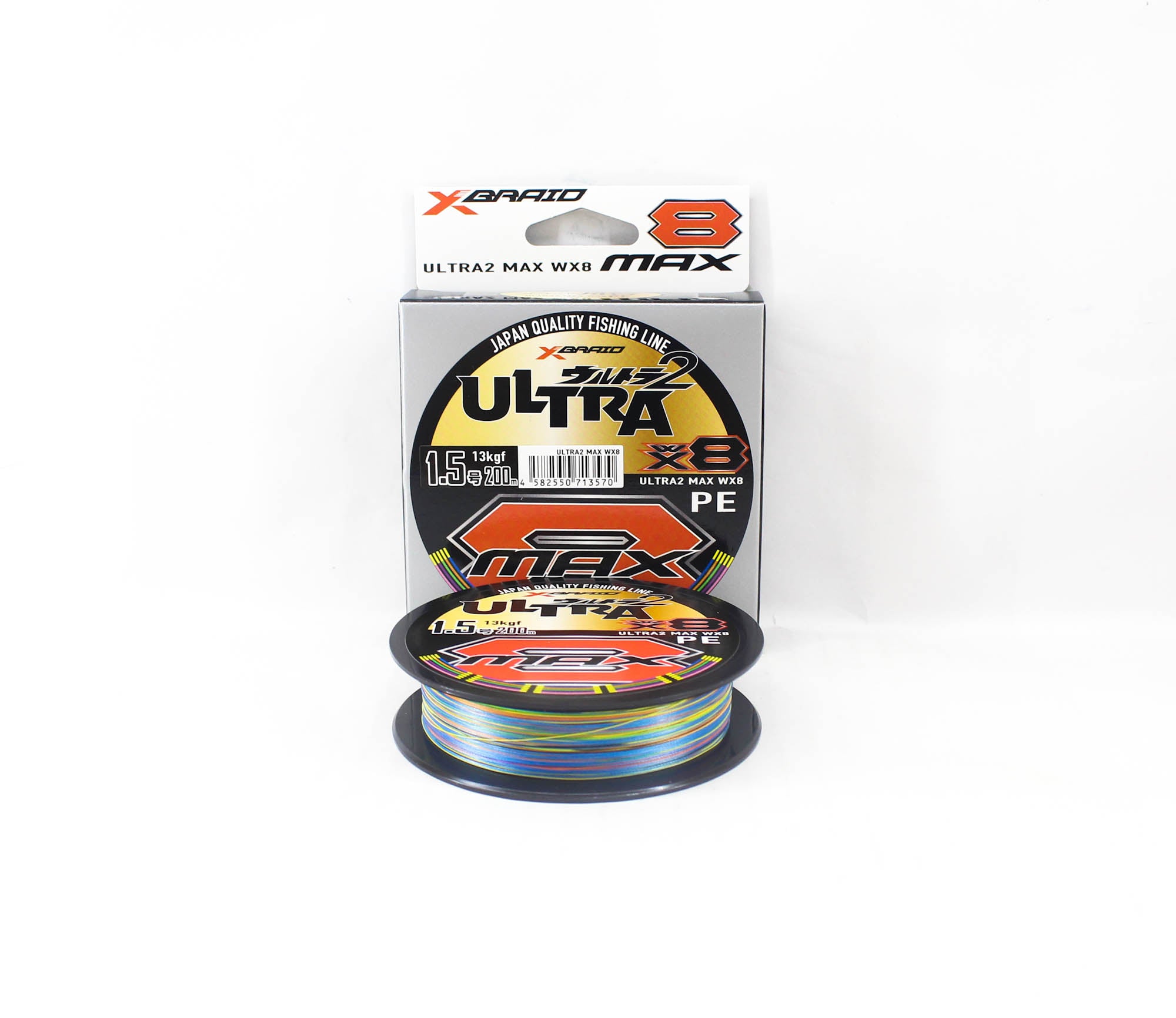 YGK P.E Line X Braid Ultra Max WX8 200m P.E 1.5 13KG (3570)