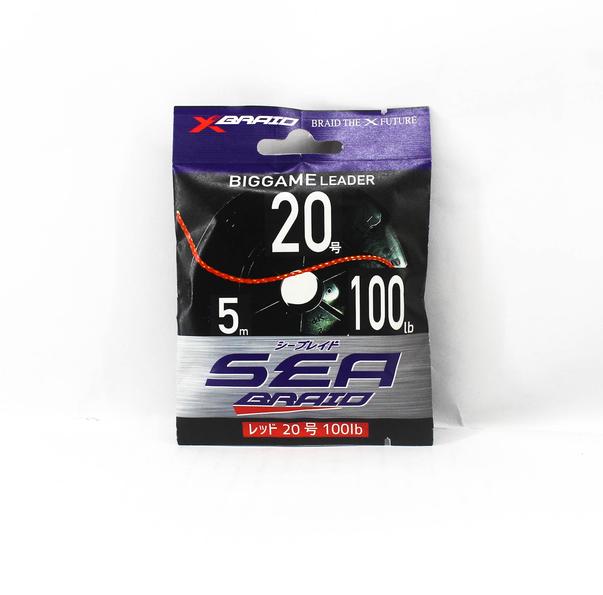 YGK Nylon Polyarylate Sea Braid Assist Line 5m Size 20 100lb Red (5543)