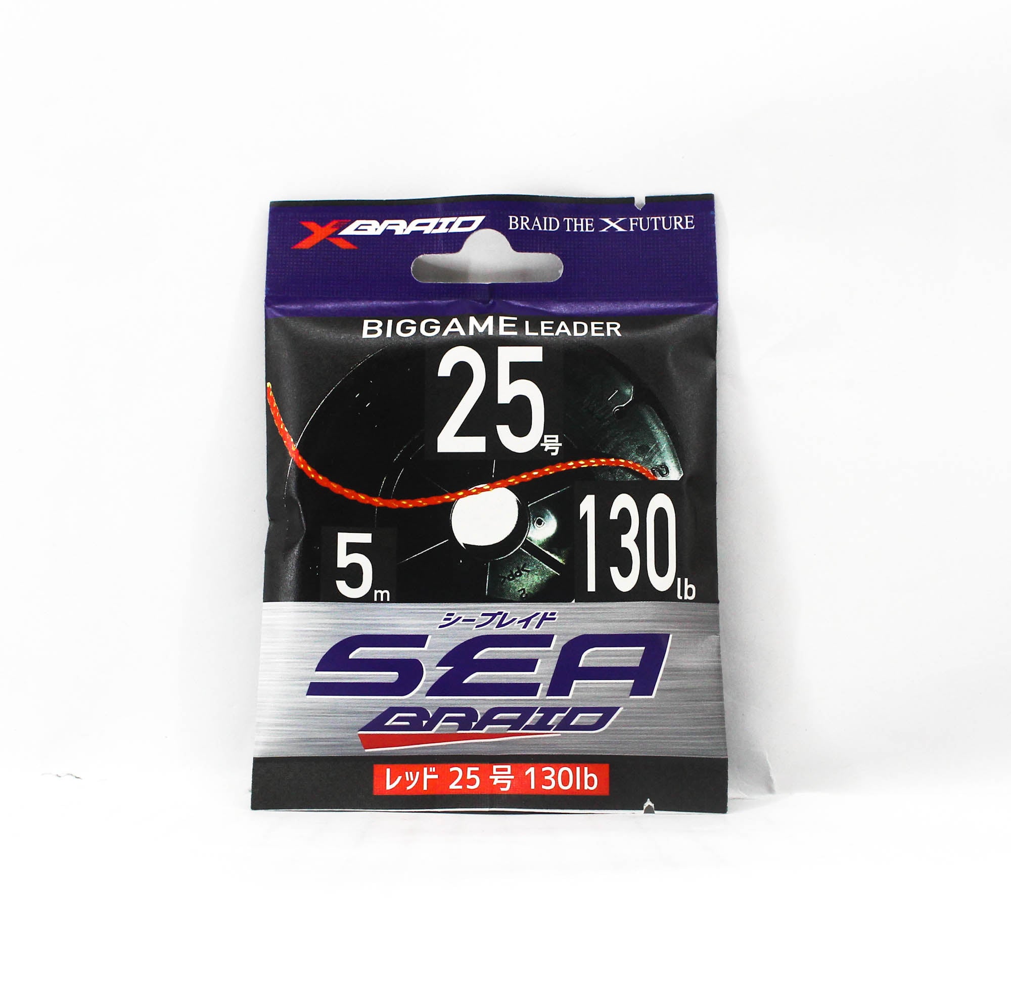 YGK Nylon Polyarylate Sea Braid Assist Line 5m Size 25 130lb Red (5550)