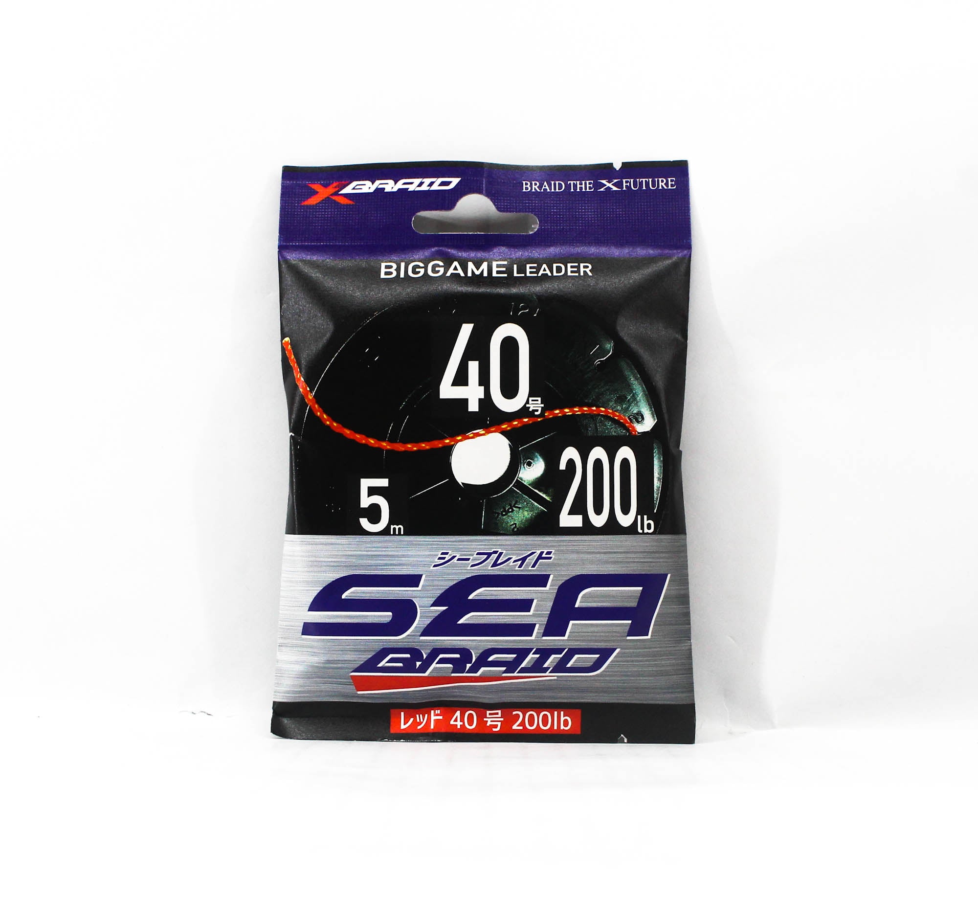 YGK Nylon Polyarylate Sea Braid Assist Line 5m Size 40 200lb Red (5574)