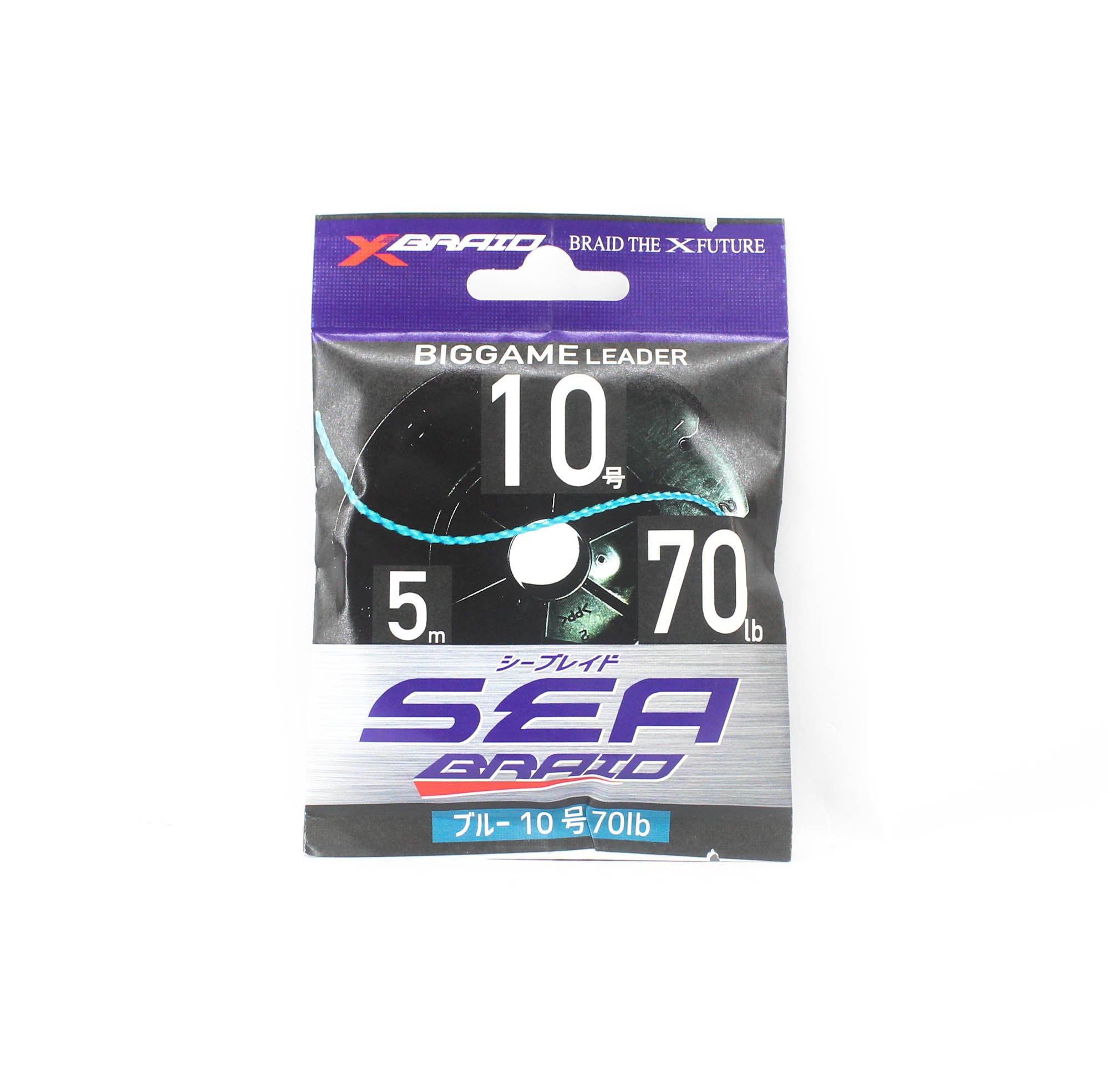 YGK Nylon Polyarylate Sea Braid Assist Line 5m Size 10 70lb Marine Blue (5604)